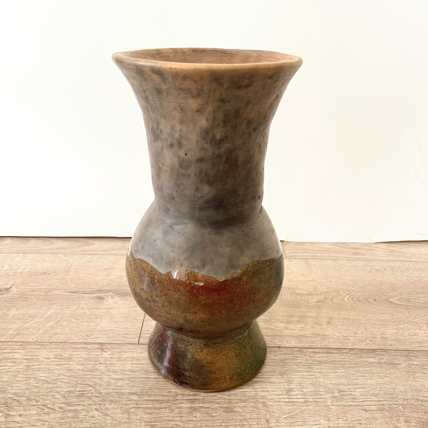 Oaxacan Half Glazed Pottery Vase