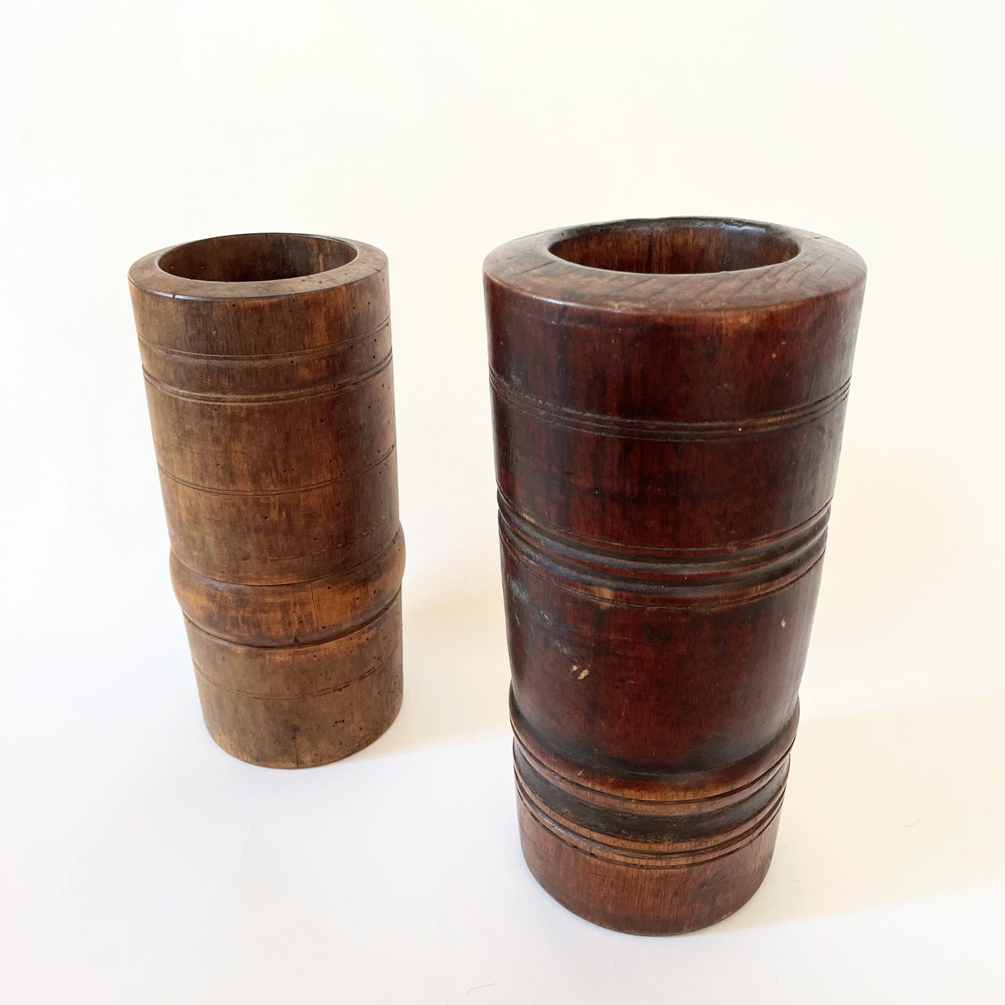 Vintage Wooden Hungarian Mortar