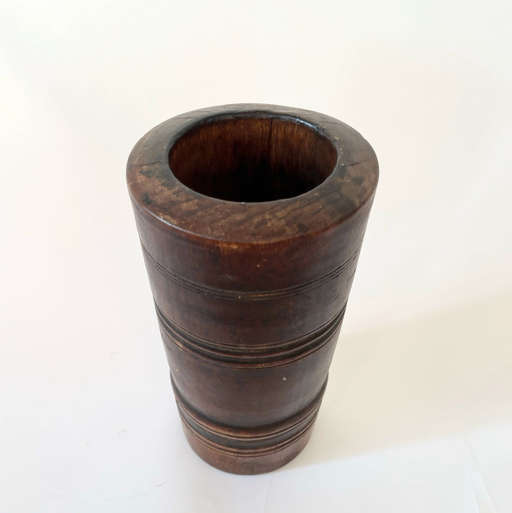 Vintage Wooden Hungarian Mortar