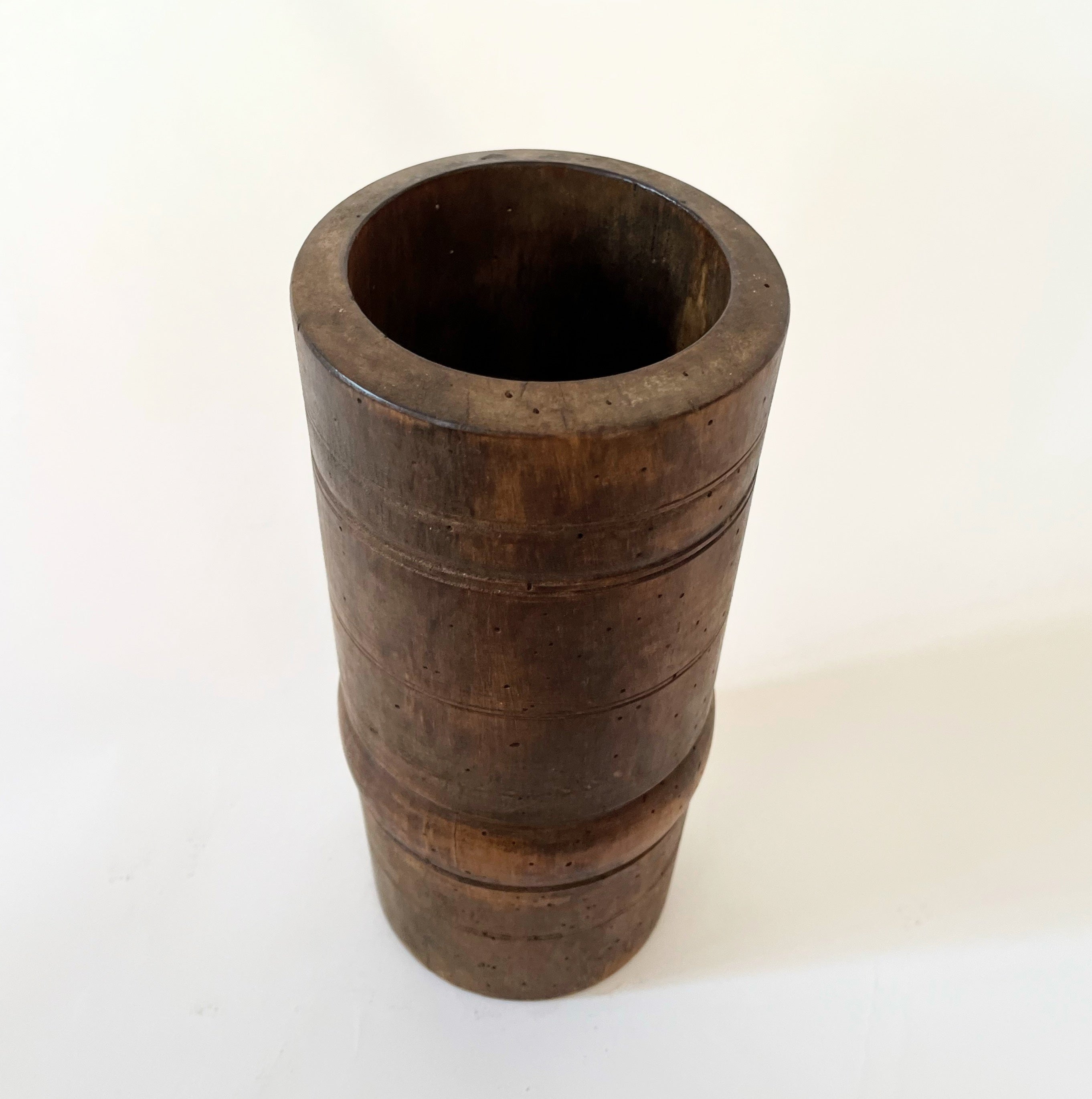 Vintage Wooden Hungarian Mortar