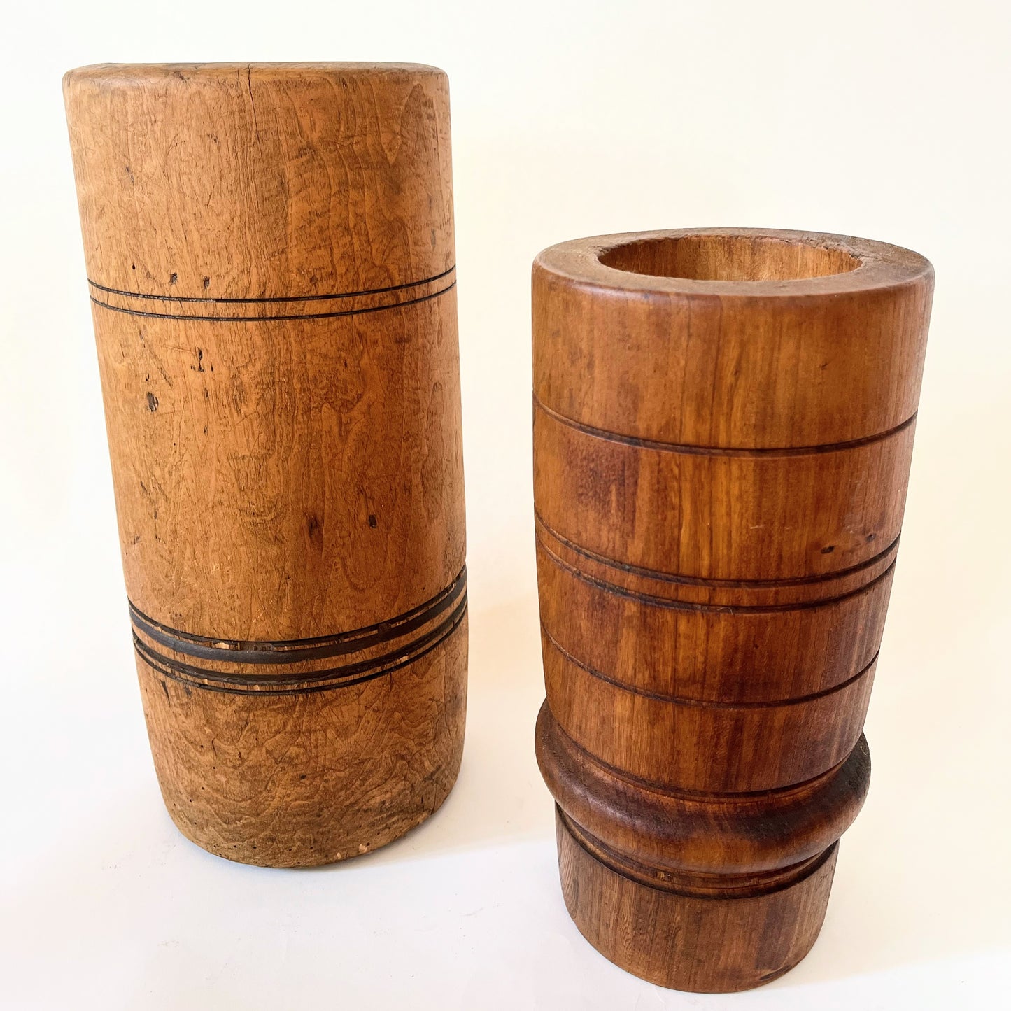 Vintage Wooden Hungarian Mortar