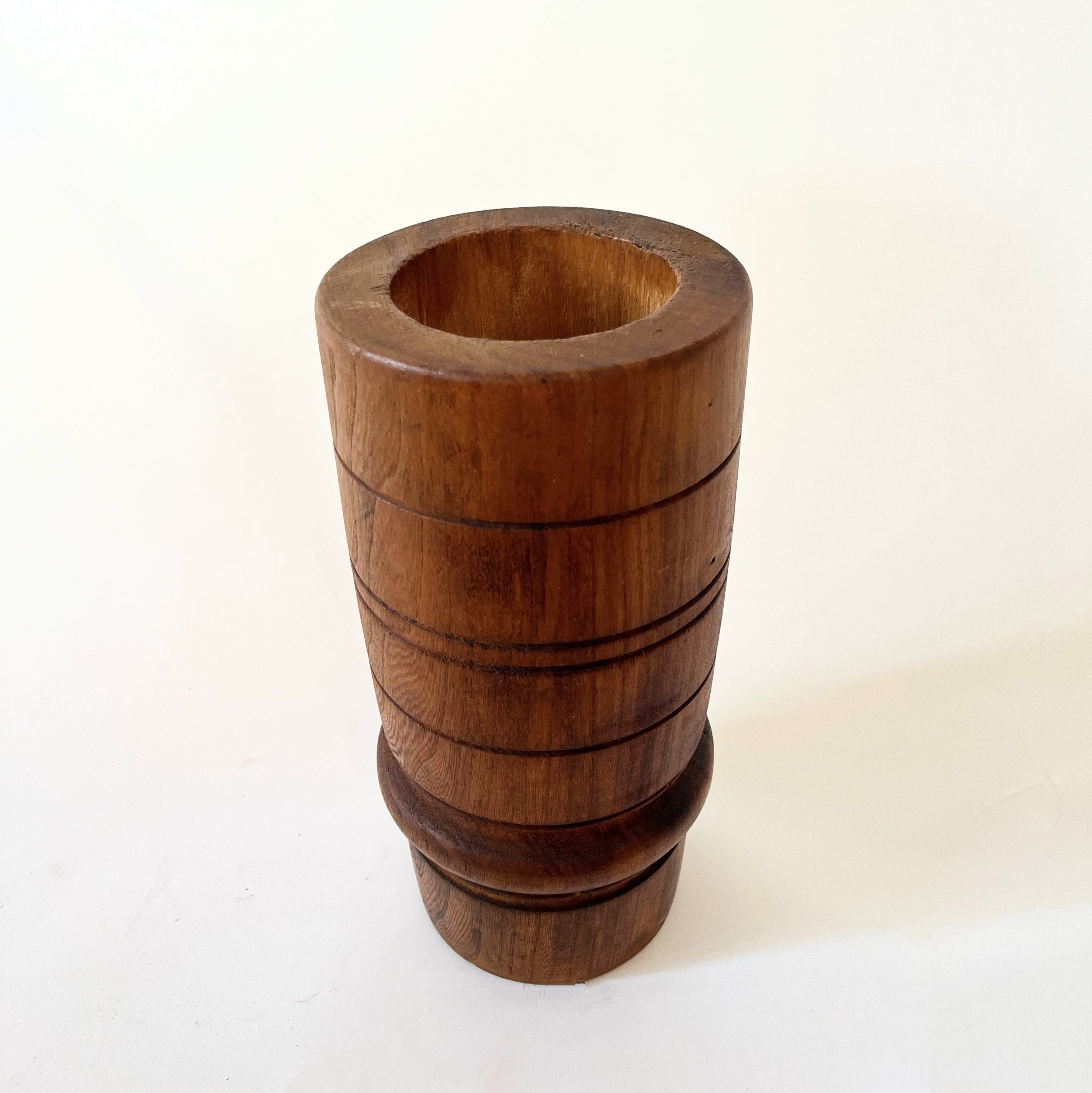 Vintage Wooden Hungarian Mortar