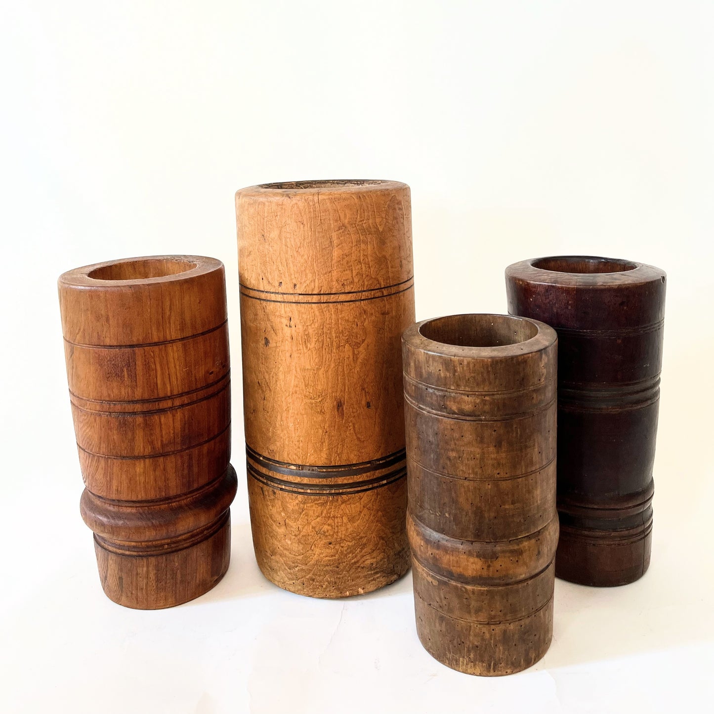 Vintage Wooden Hungarian Mortar