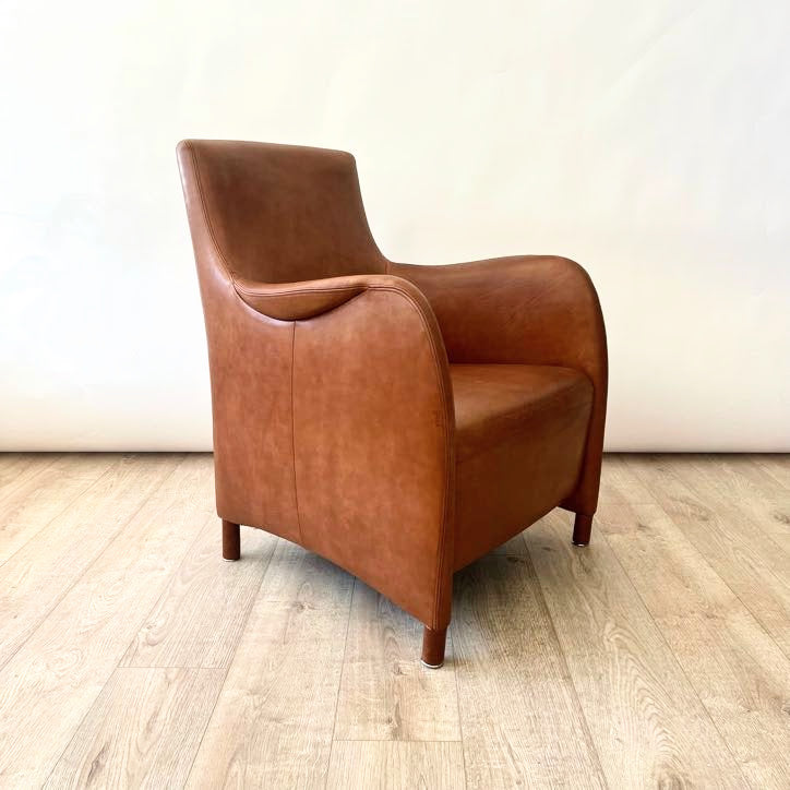 Vintage Dutch Leather Chair in the style of Gerard Van Der Berg for Montis