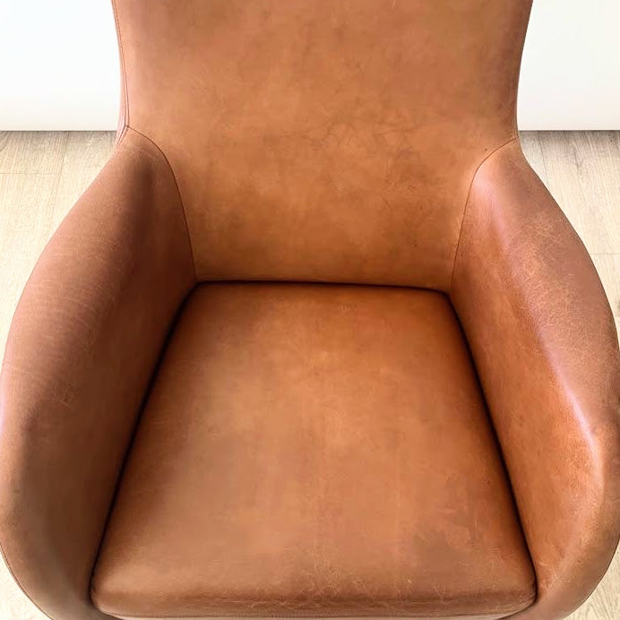 Vintage Dutch Leather Chair in the style of Gerard Van Der Berg for Montis