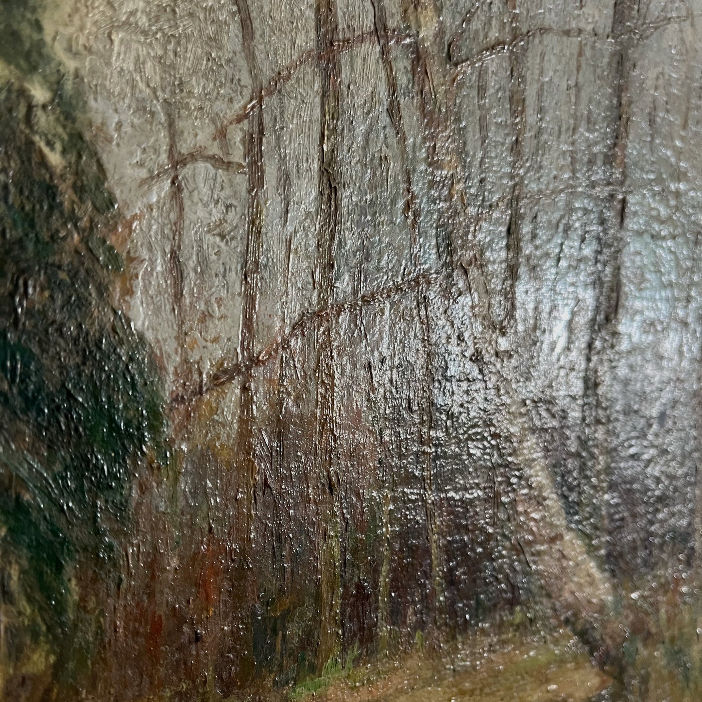 Vintage Forest in Autumn Painting