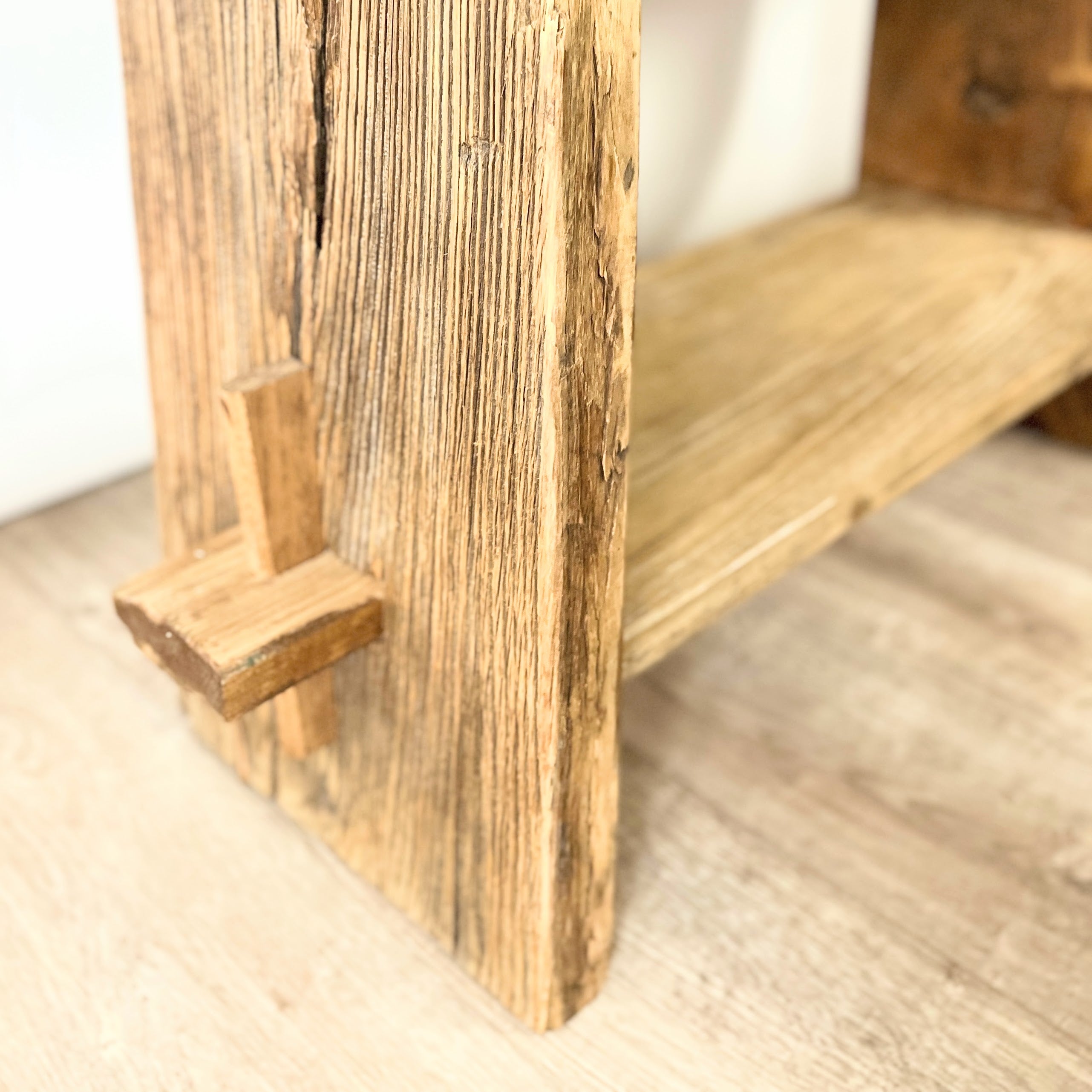Sculptural Handcrafted Wood Bookcase