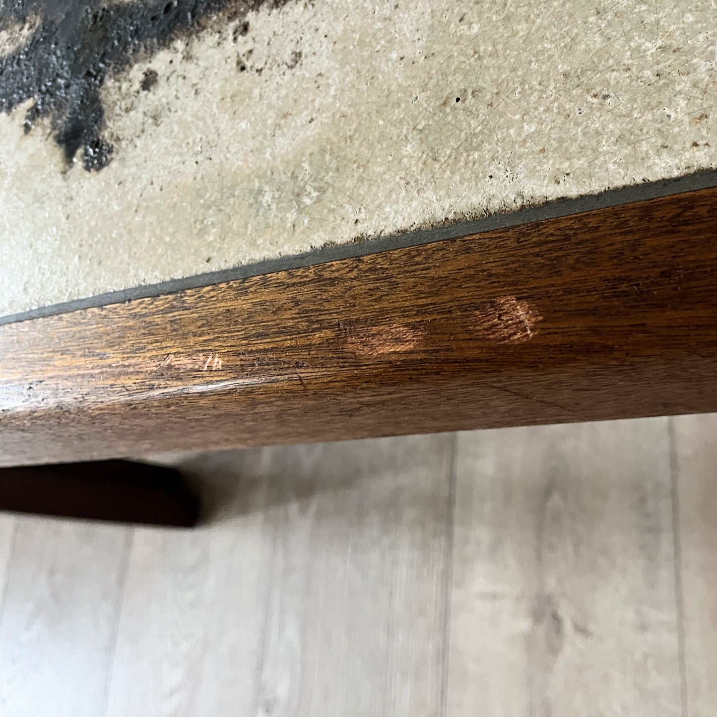 Danish Mid Century Modernist Teak and Ceramic Tile Topped Coffee Table