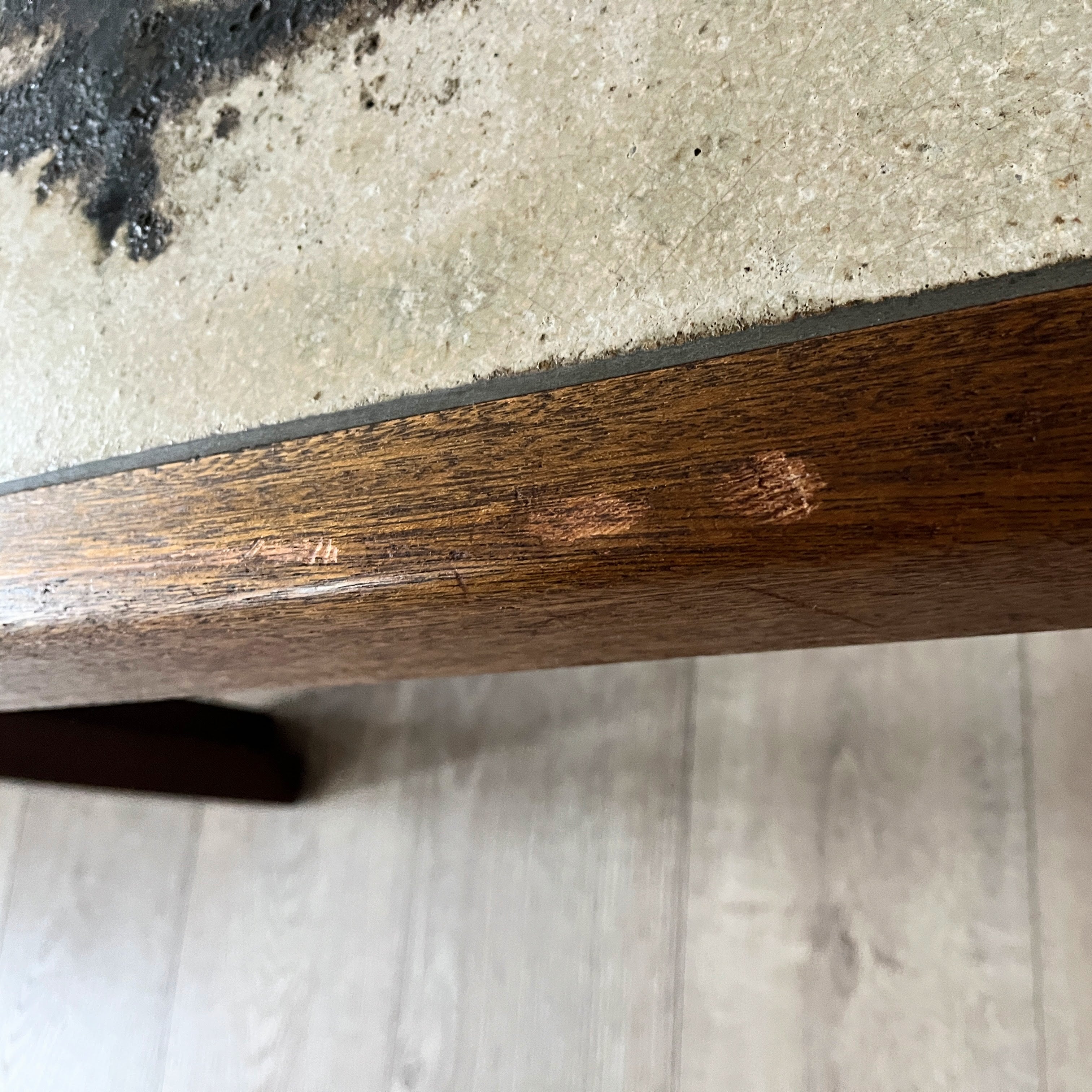 Danish Mid Century Modernist Teak and Ceramic Tile Topped Coffee Table