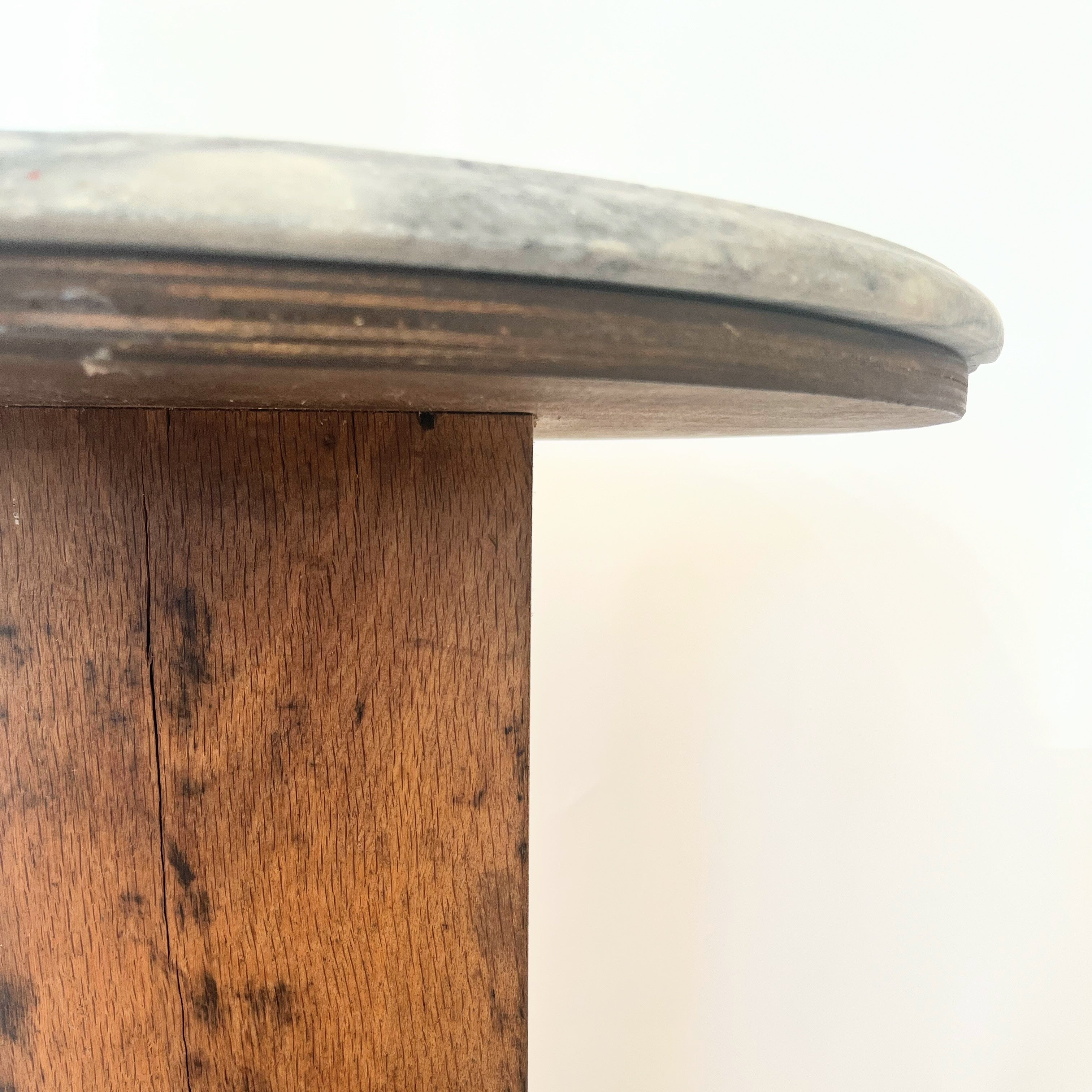 French Bistro Market Table W/Turkish Wood Base