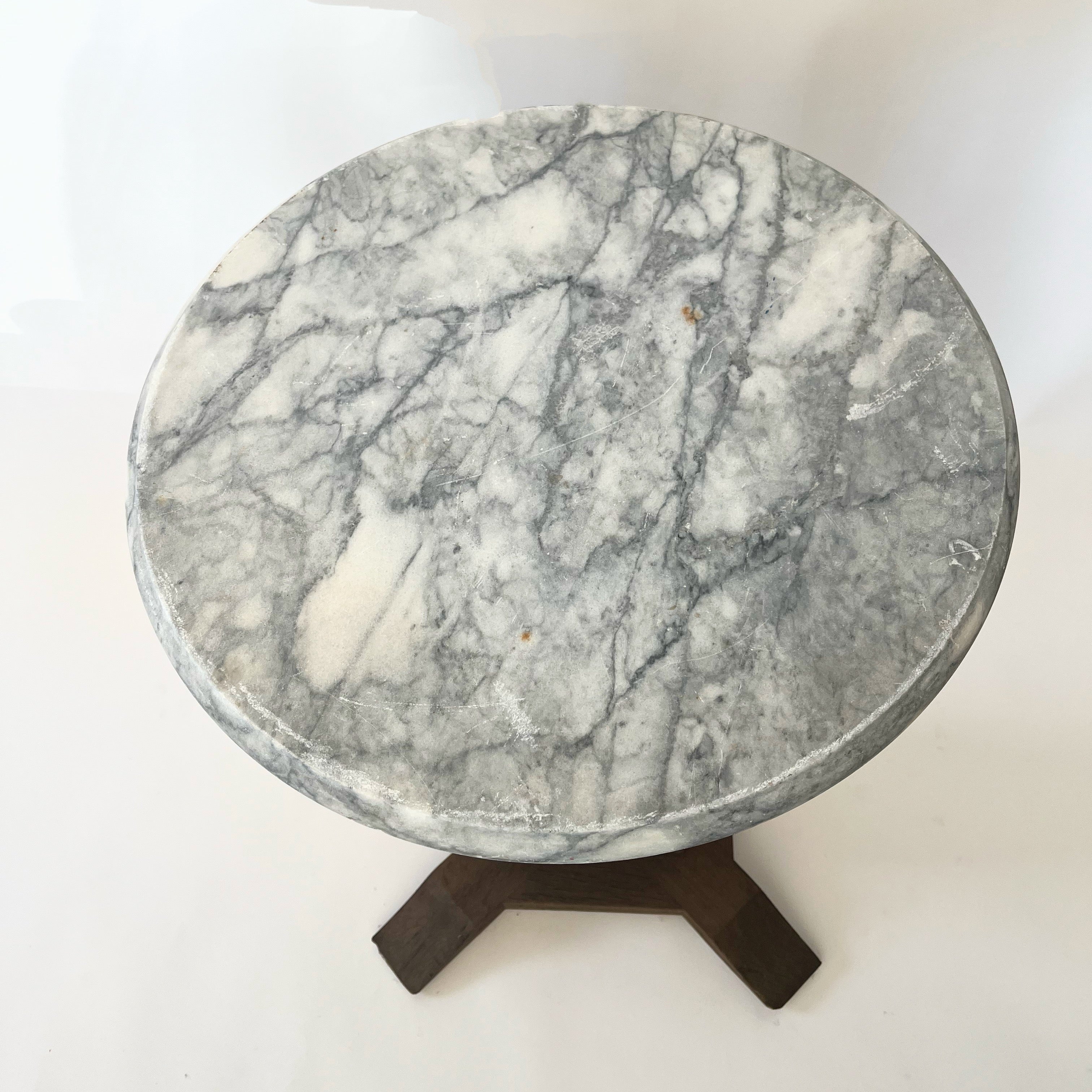 French Bistro Market Table W/Turkish Wood Base