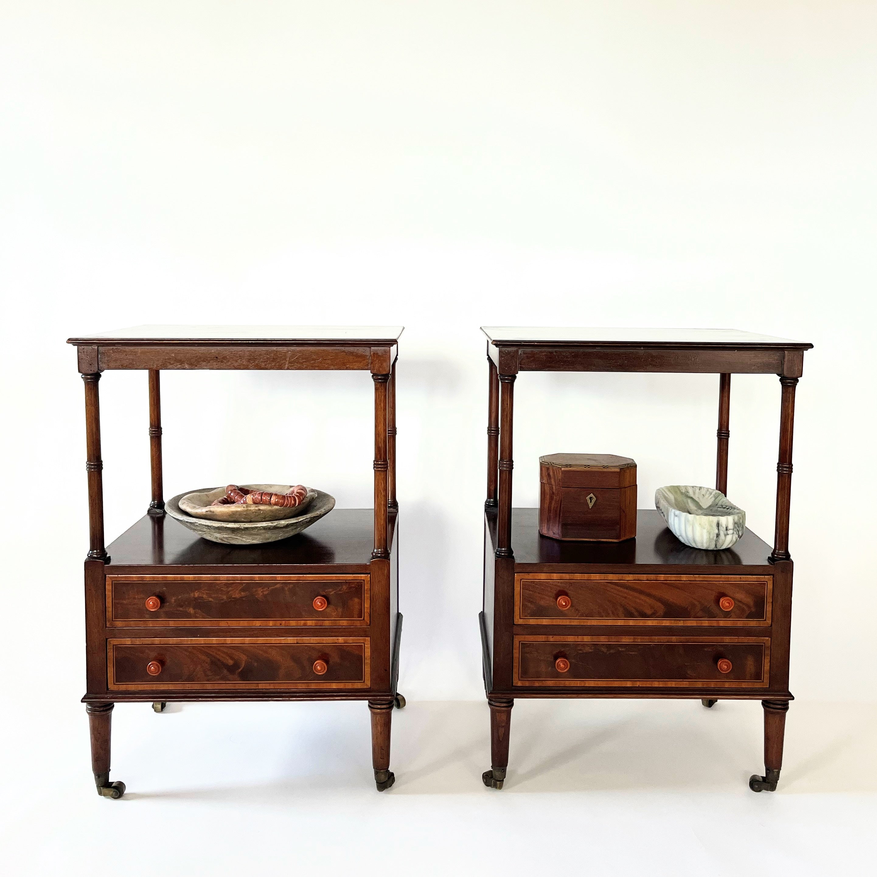 S/2 French Neoclassical-Style Side Tables