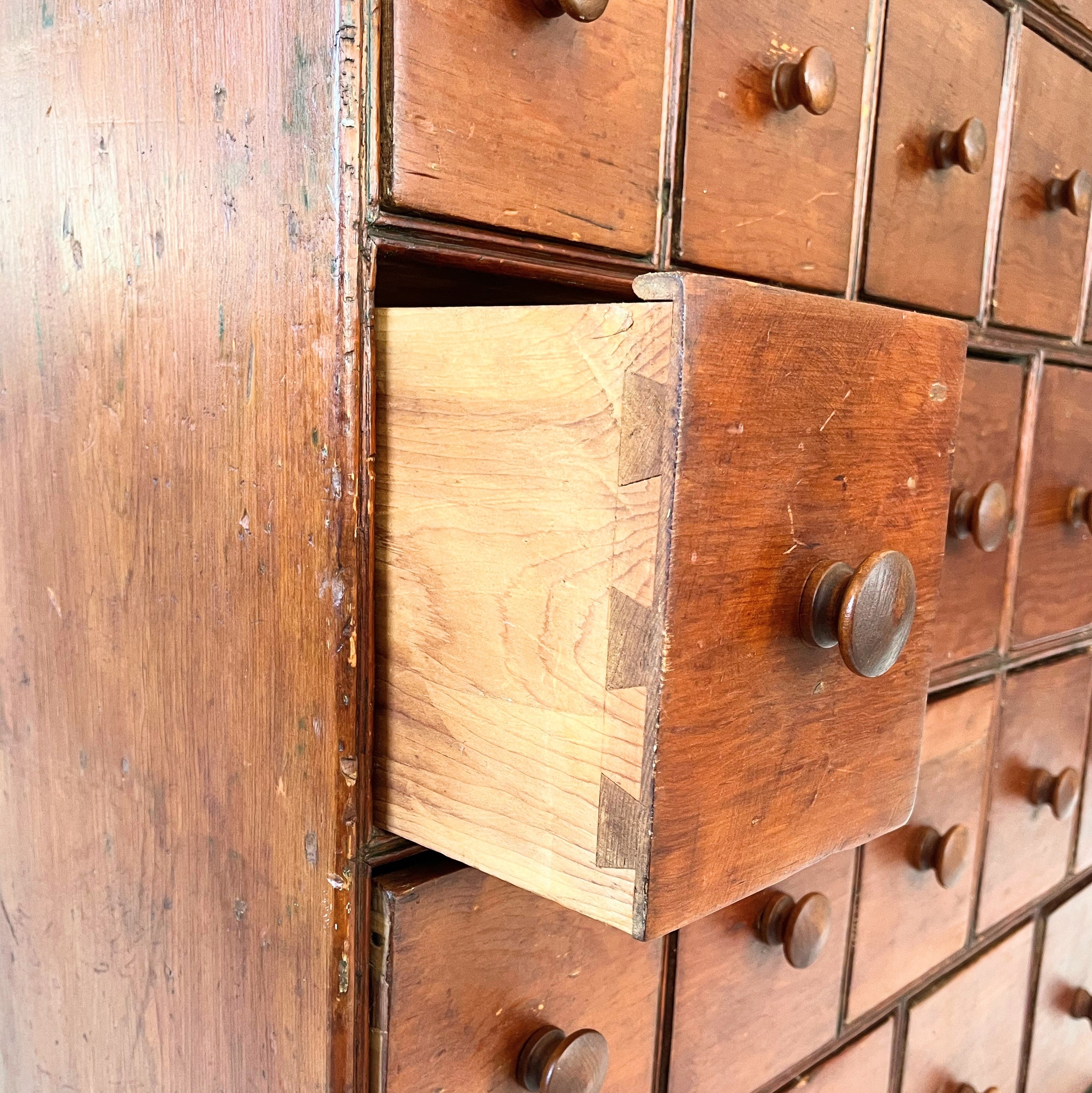 Antique Early American Apothecary Cabinet