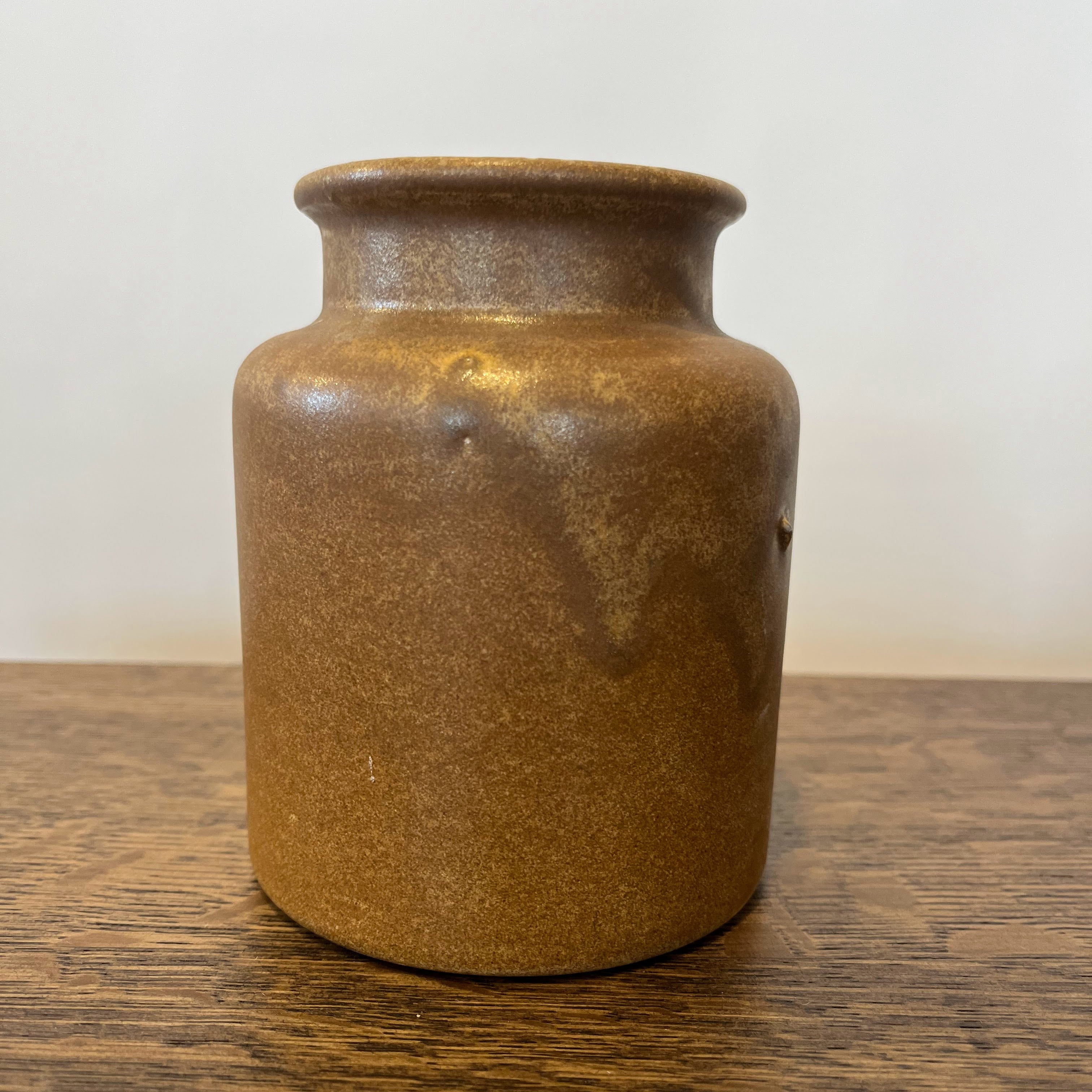 Vintage Matte Glazed Stoneware Jar