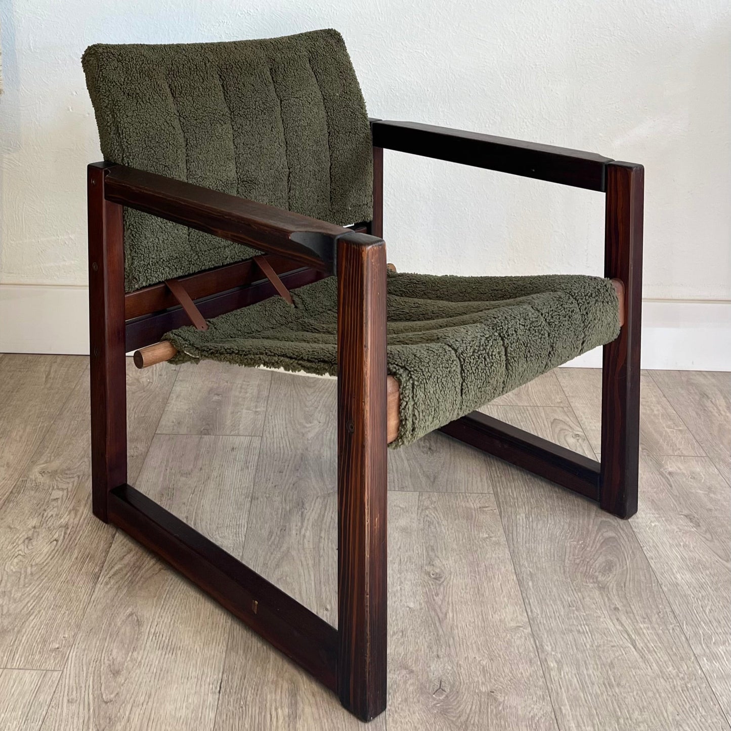 S/2 1970's Karin Mobring for Ikea Safari Chairs Newly Reupholstered