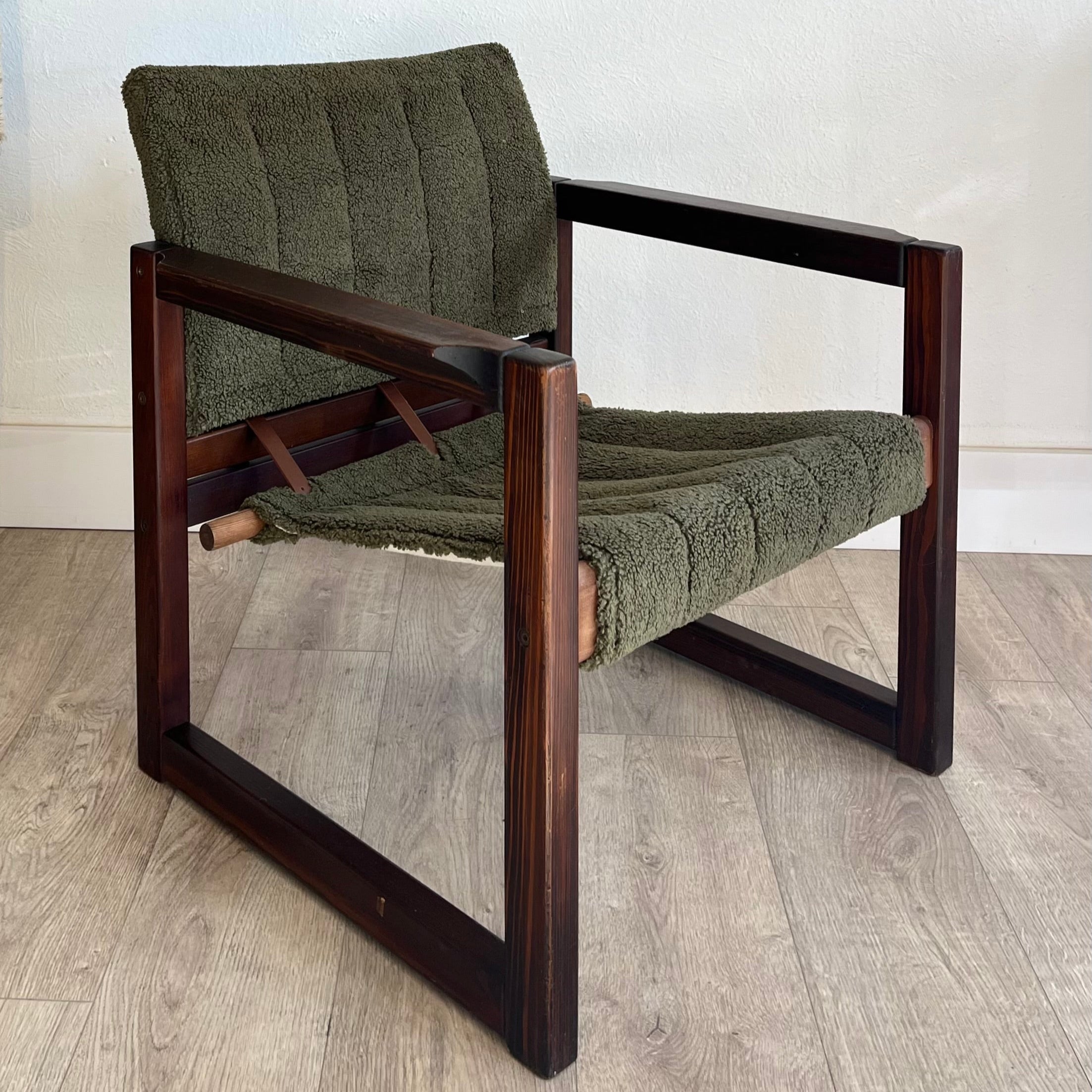 S/2 1970's Karin Mobring for Ikea Safari Chairs Newly Reupholstered