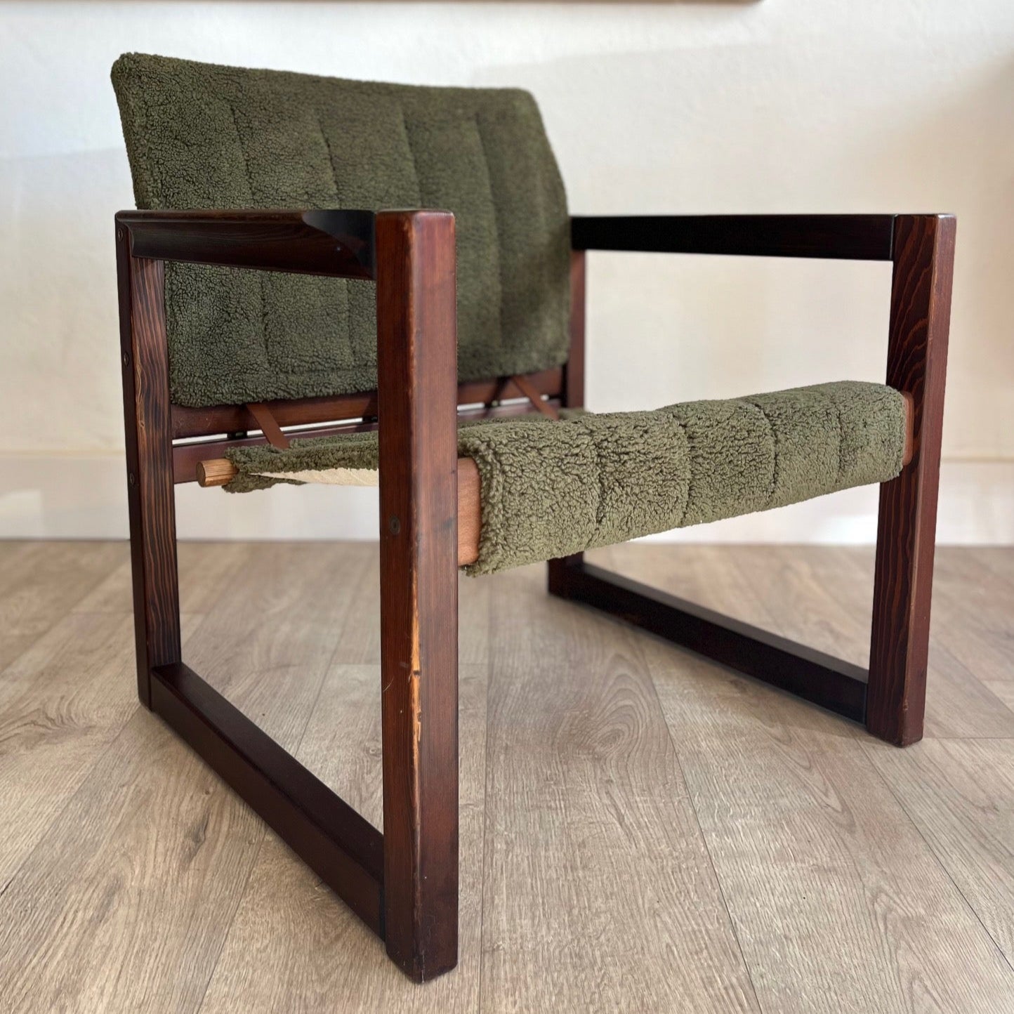 S/2 1970's Karin Mobring for Ikea Safari Chairs Newly Reupholstered