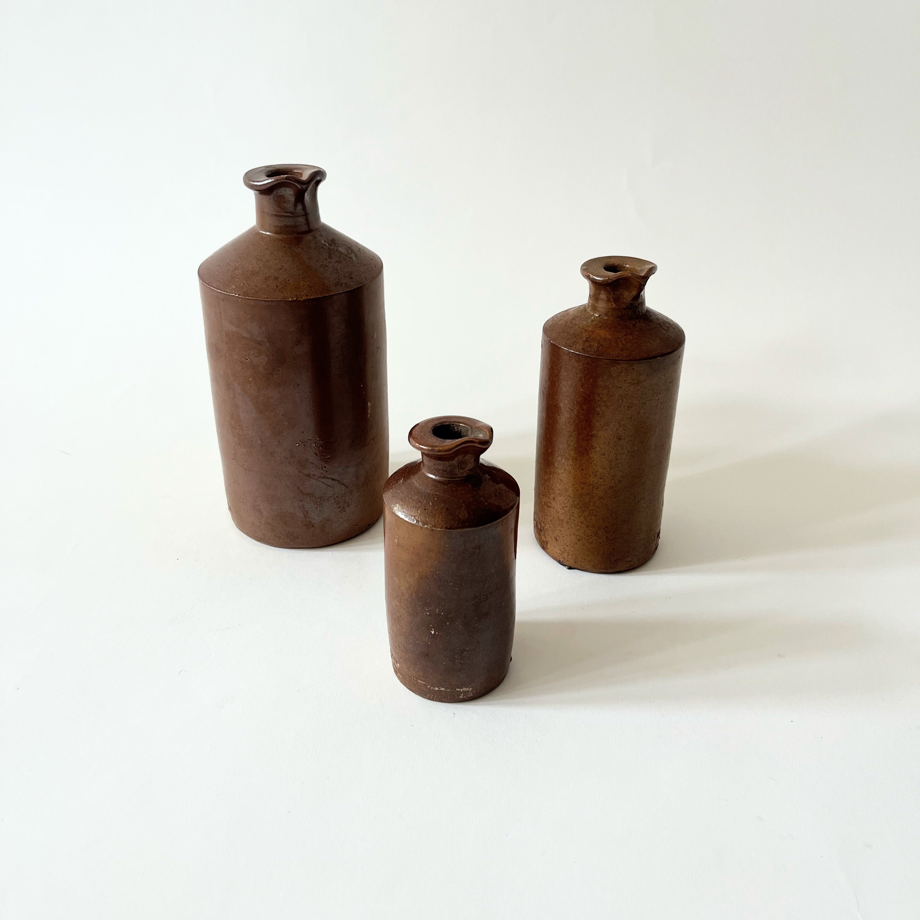 Victorian Brown Inkwell Jar