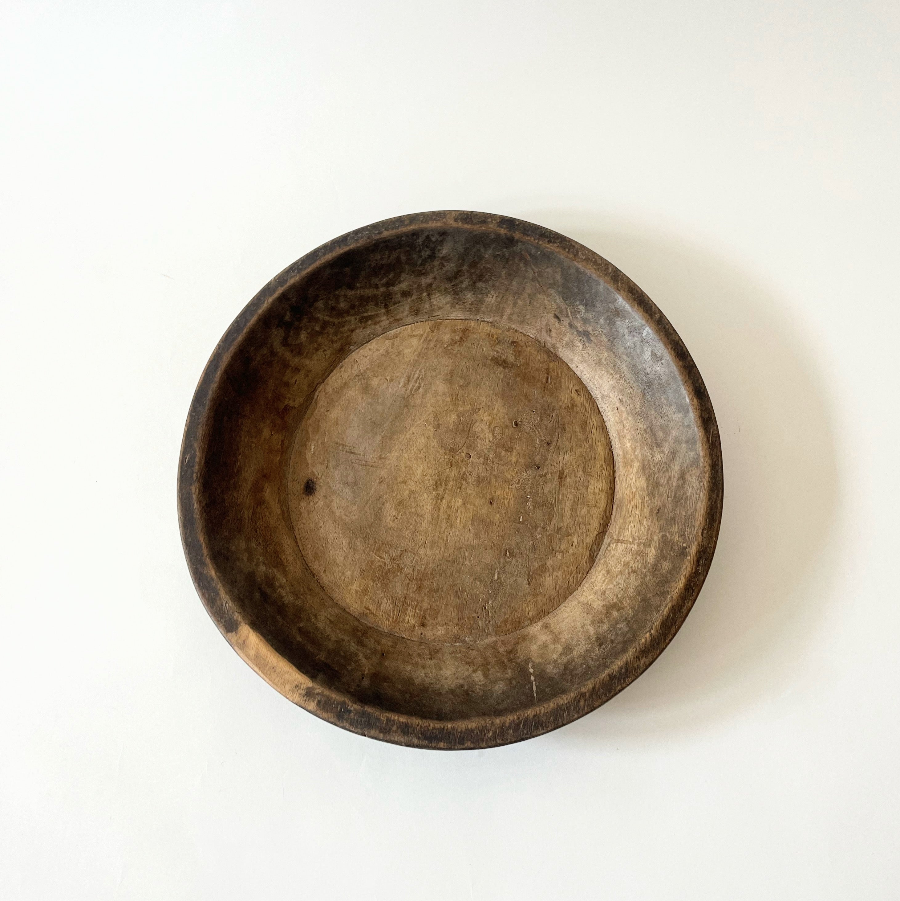 Vintage Hand Hewn Wooden Bowl