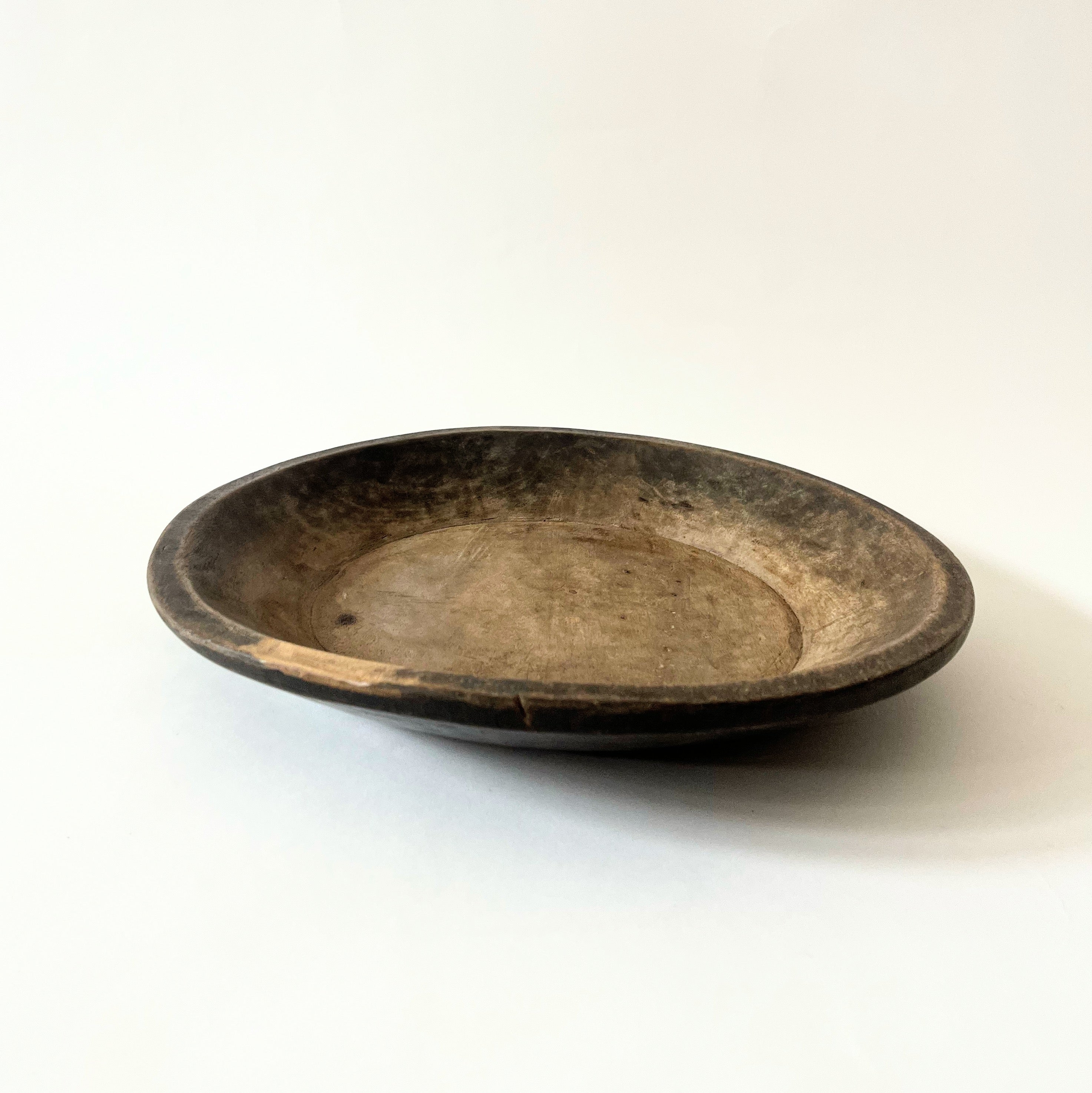 Vintage Hand Hewn Wooden Bowl
