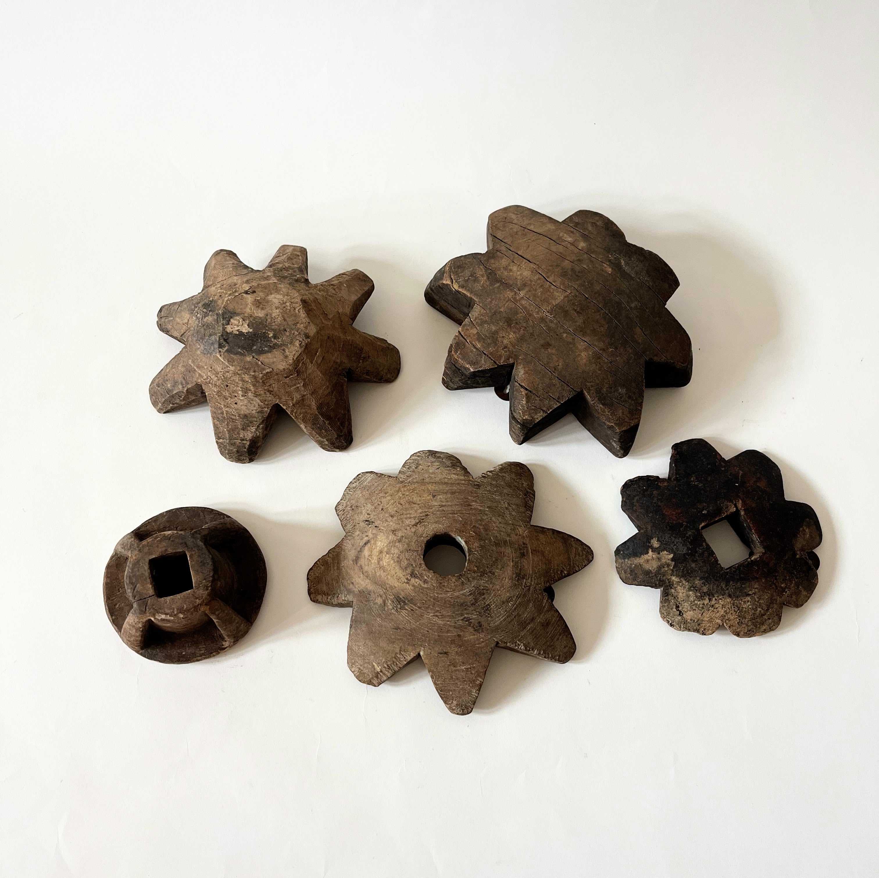 Antique Wooden Cogs Large
