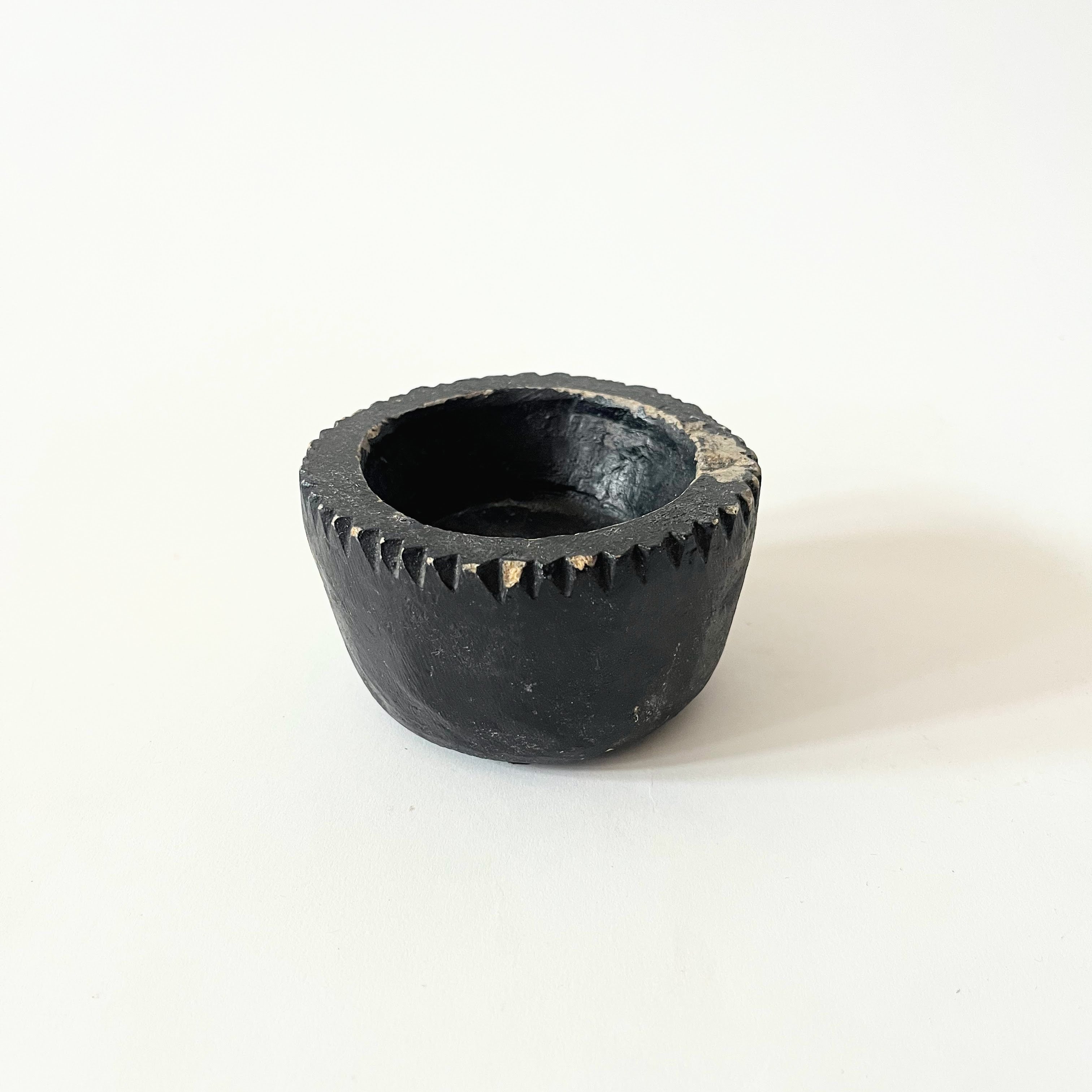 Vintage Black Stone Bowls, Small