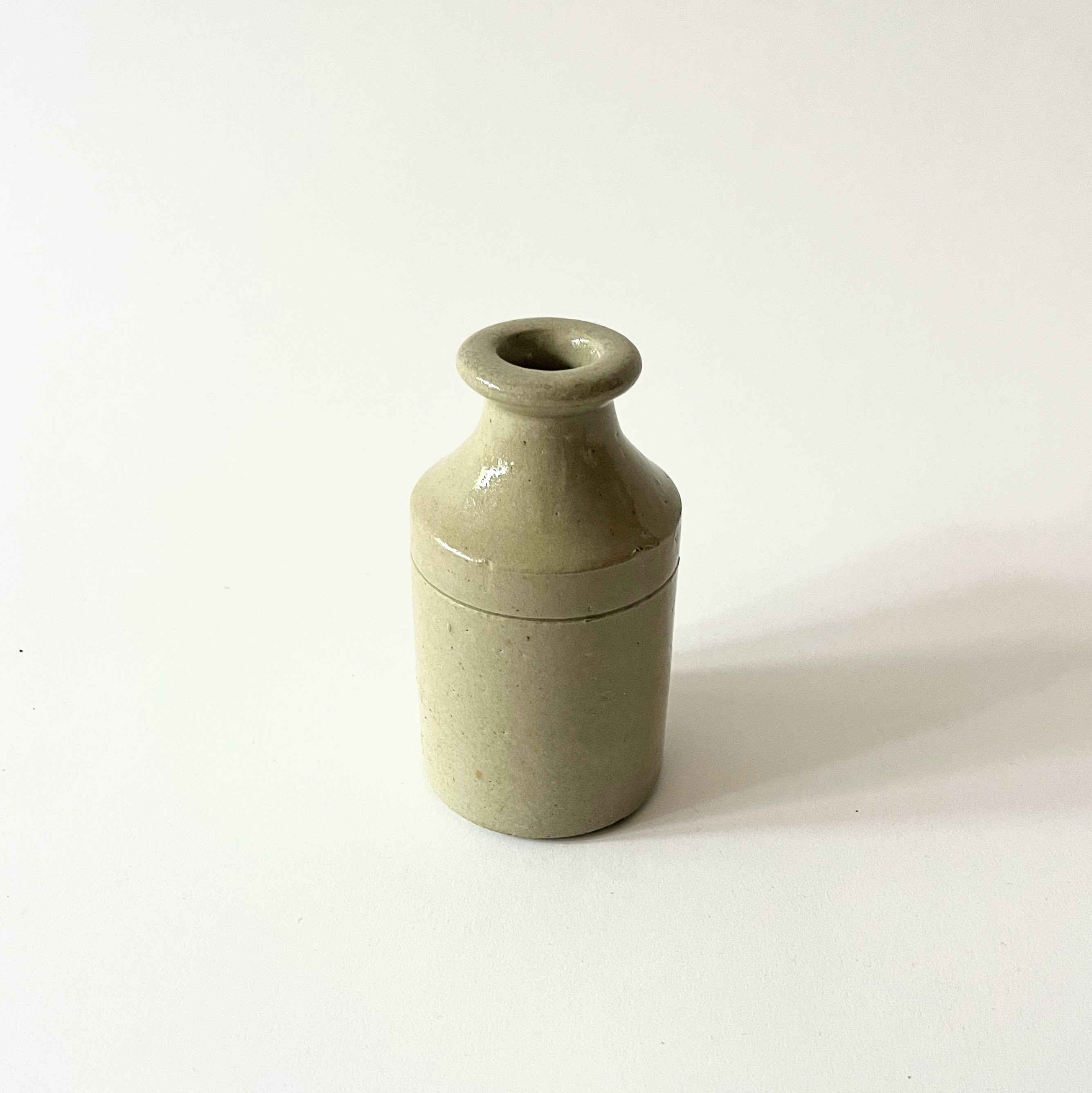 Victorian Cream Inkwell Jar