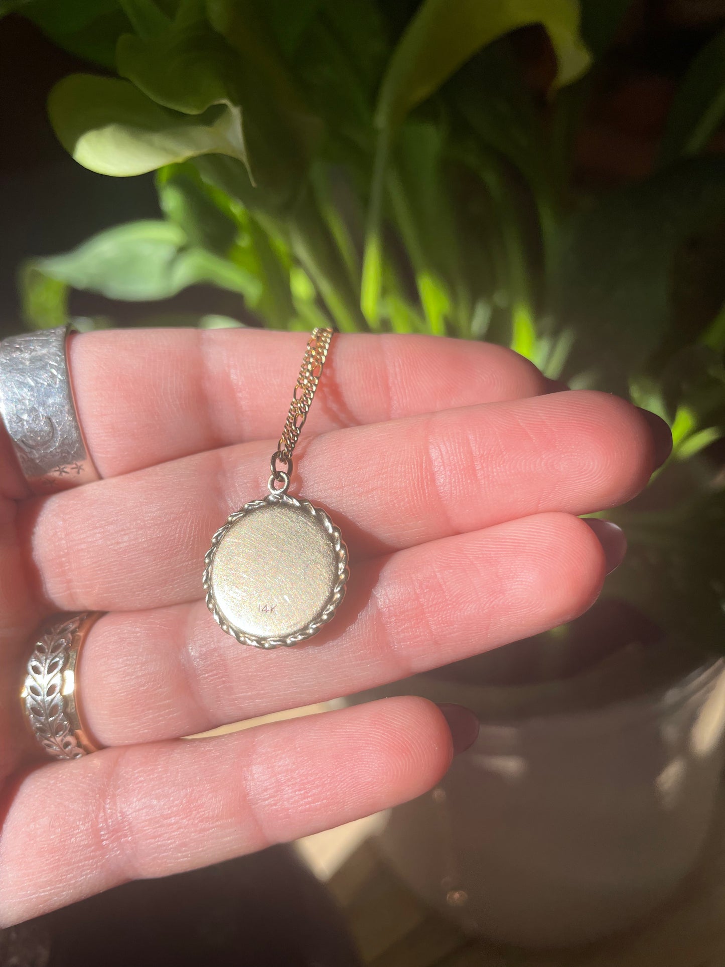 Vintage 14k Gemini Necklace w/ Figaro