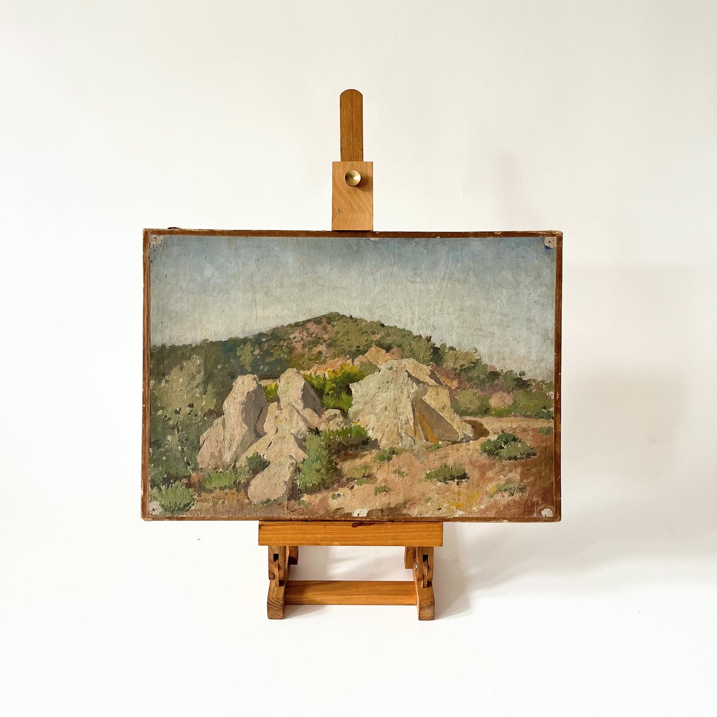 Vintage French Landscape in Stone
