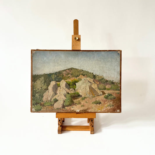Vintage French Landscape in Stone