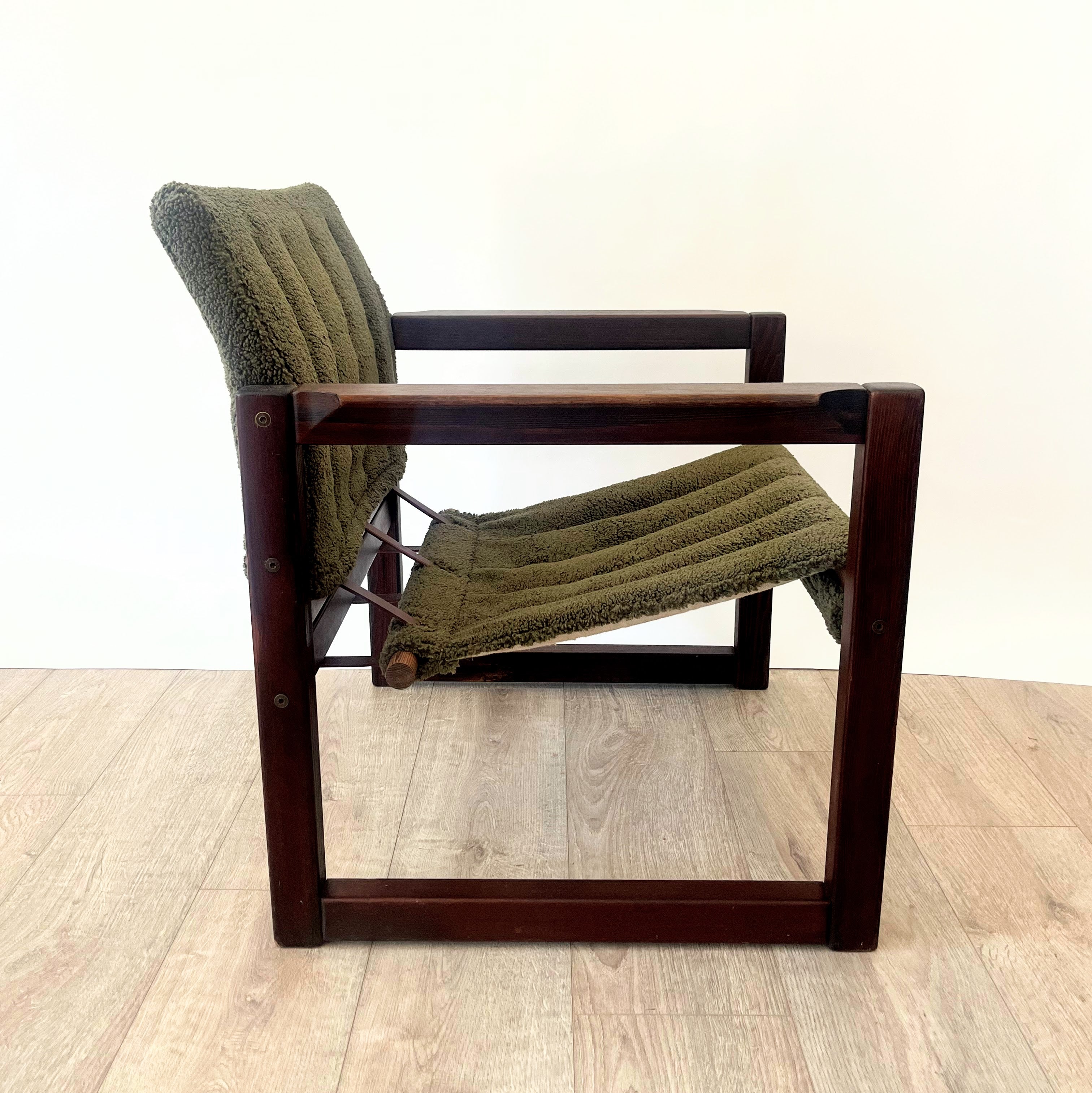 S/2 1970's Karin Mobring for Ikea Safari Chairs Newly Reupholstered