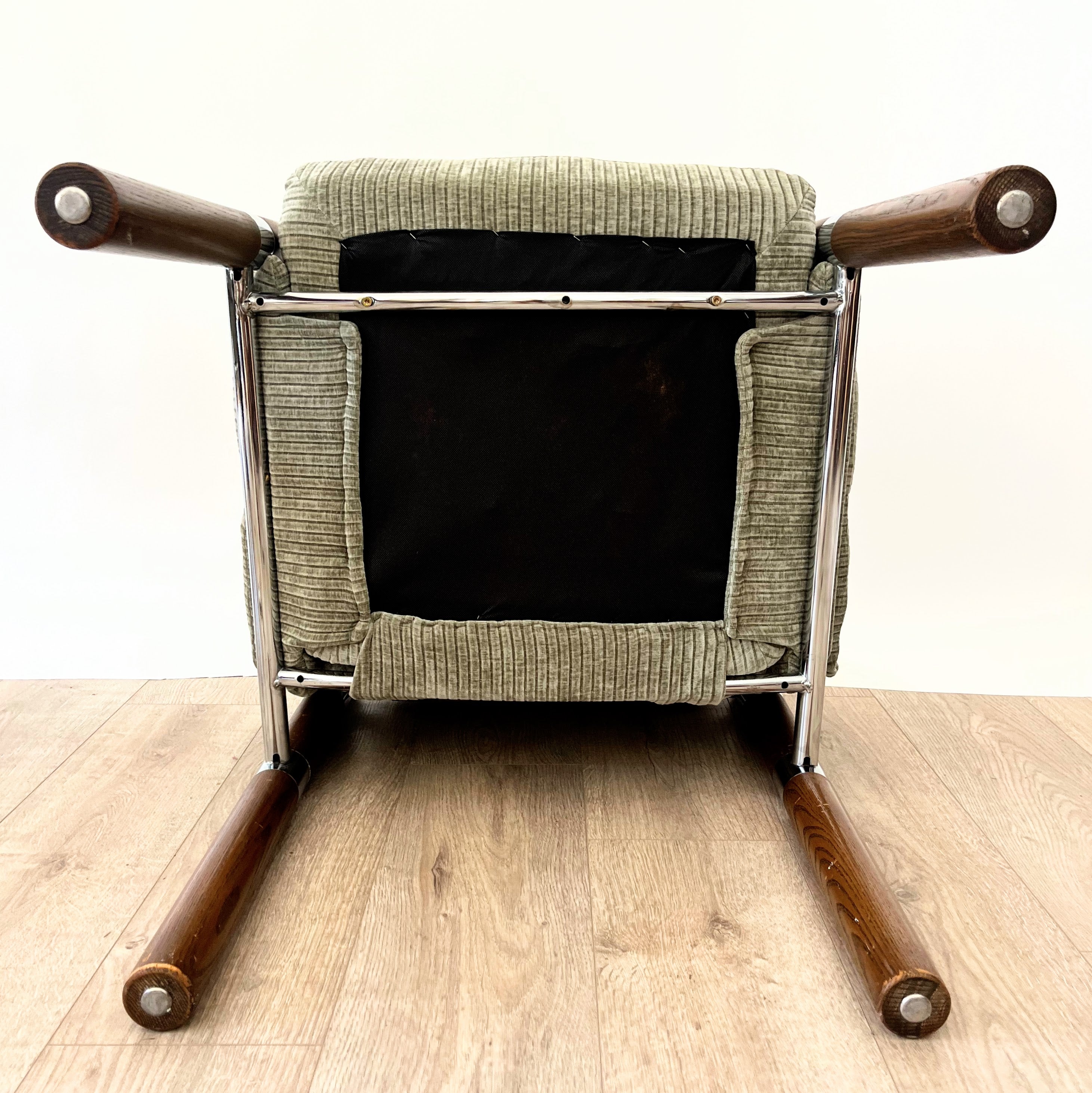 S/2 Vintage MCM Reupholstered Chromcraft Chairs