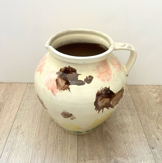 Hungarian Majolica Ceramic Pitcher