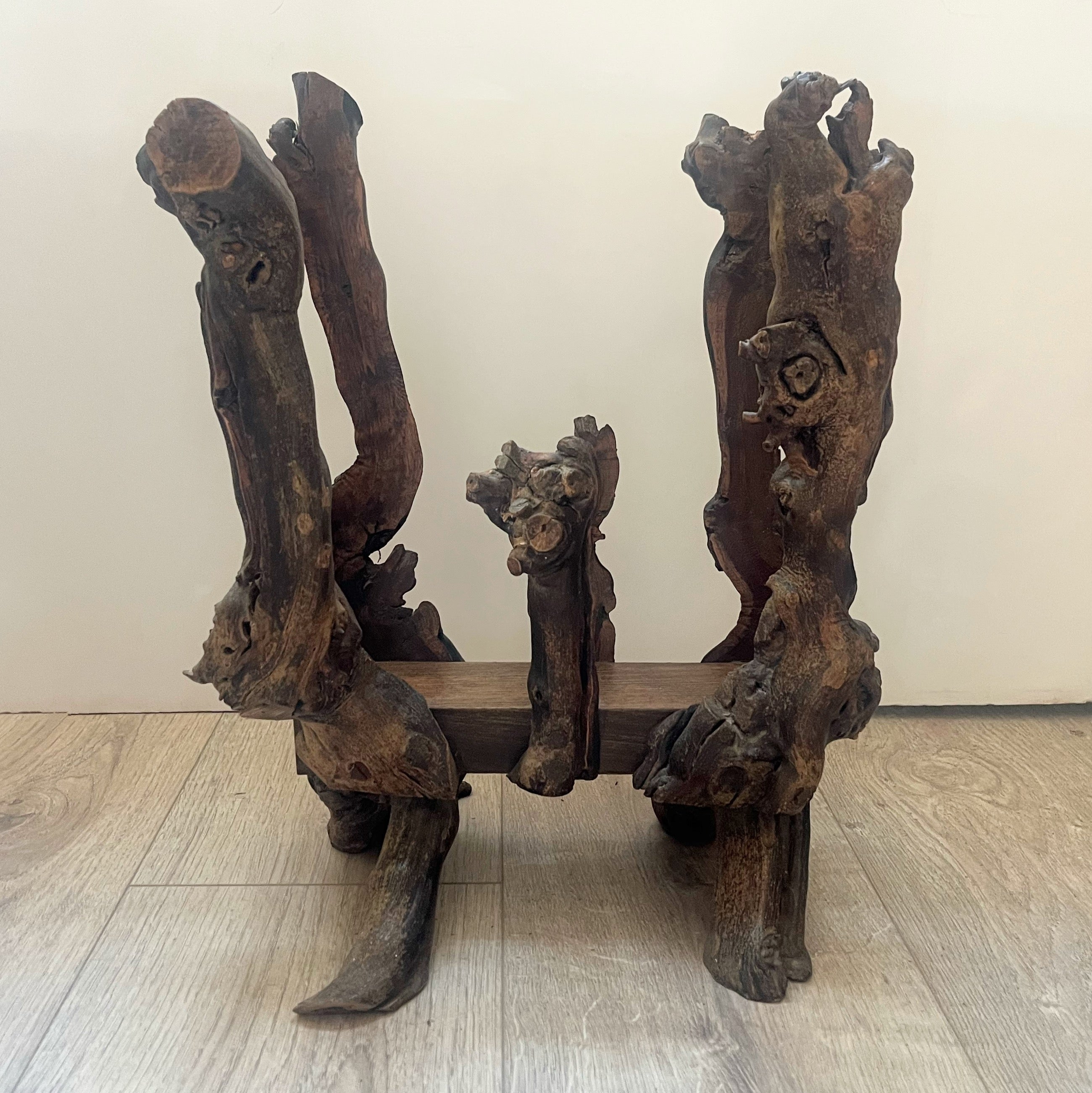 Vintage French Wine Vine Magazine Rack