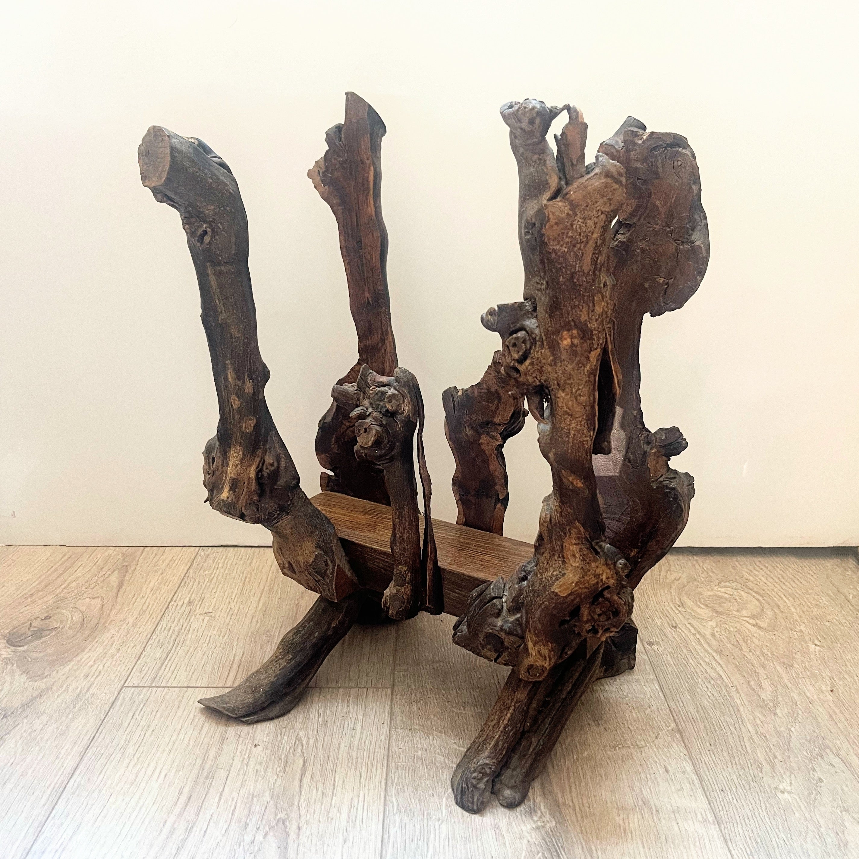 Vintage French Wine Vine Magazine Rack