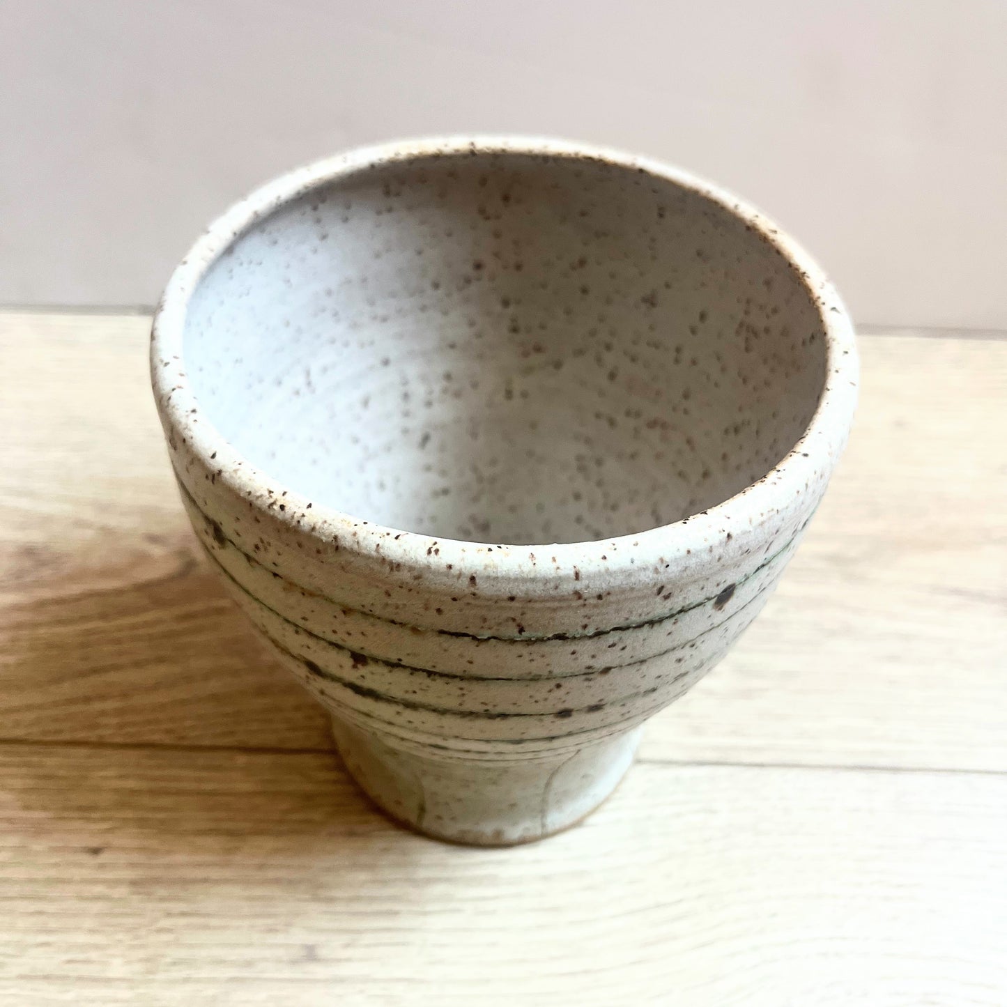 Striped Stoneware Lined Vase