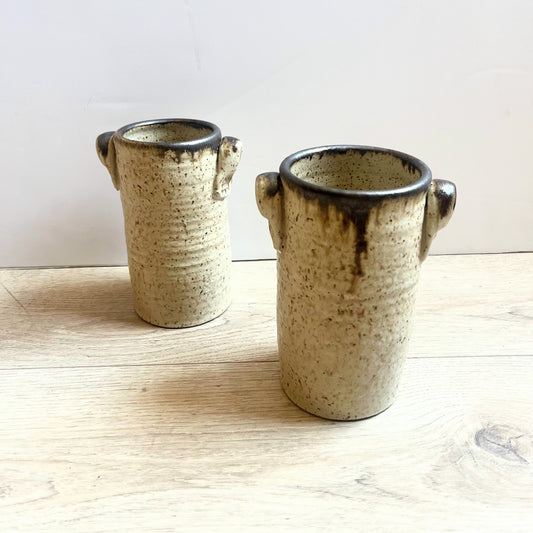Speckled Stoneware Utensil Holder