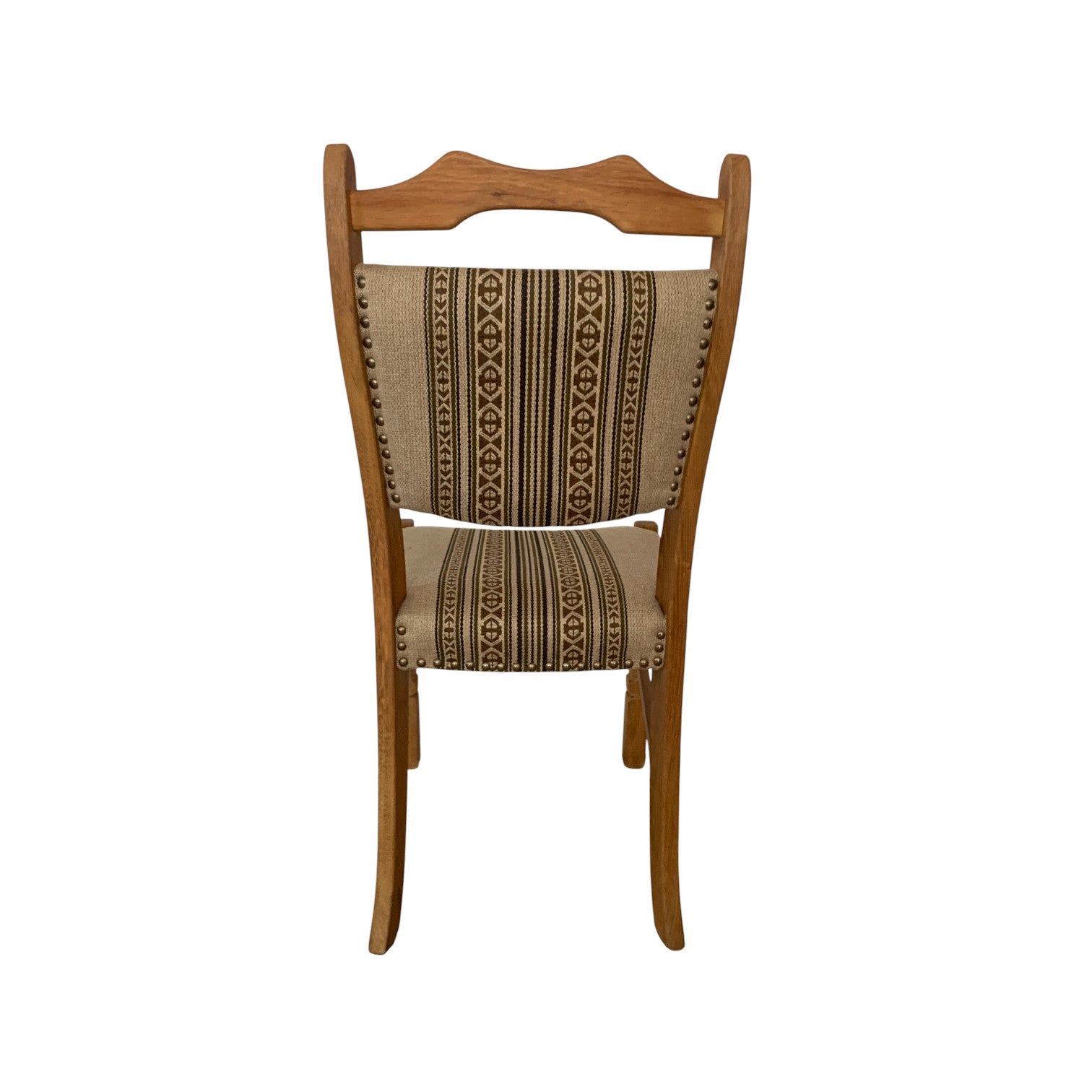 S/6 Vintage Oak Henning Kjaernulf Dining Chairs - Tan