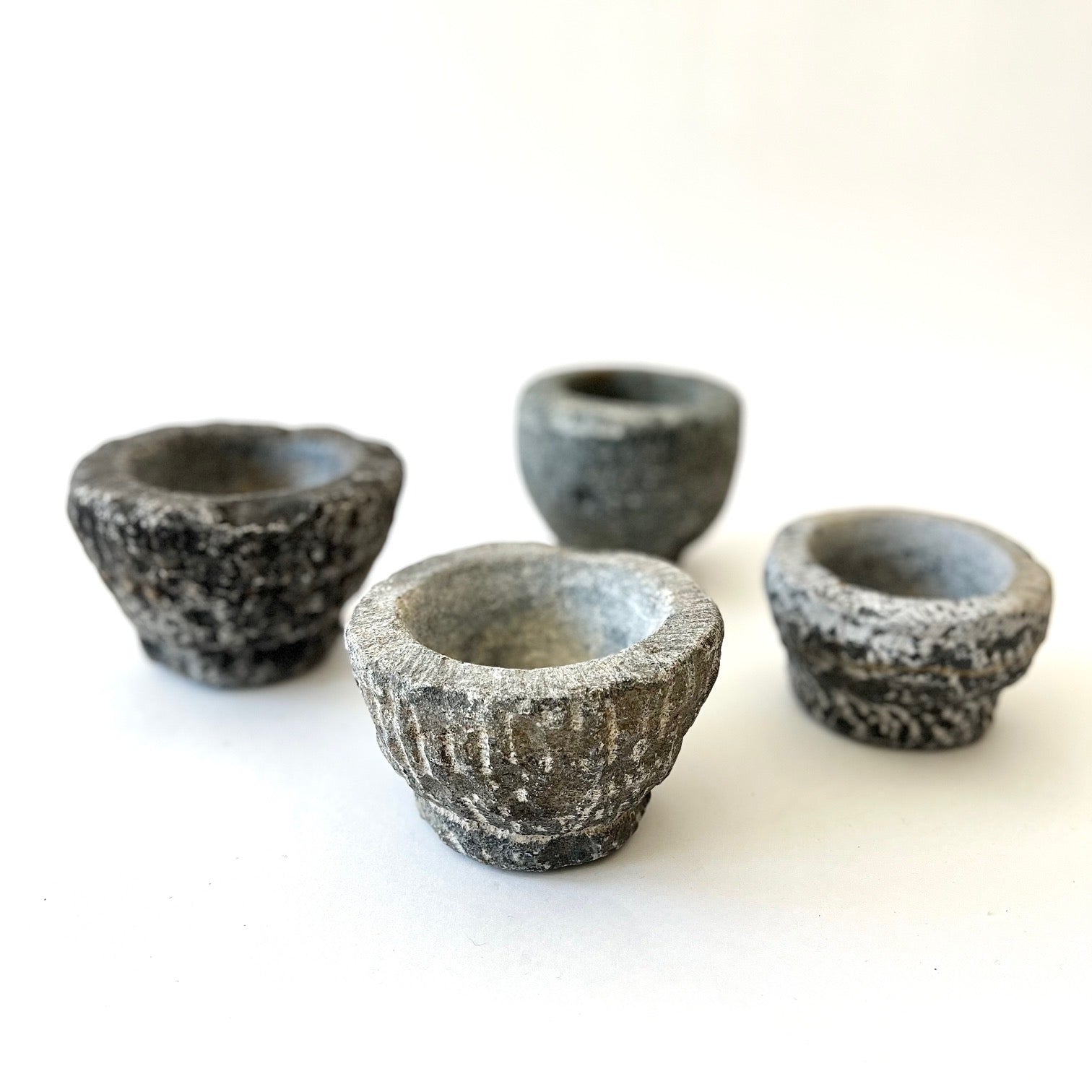 Vintage Hand-Carved Village Stone Mortar - Thumbnail 3