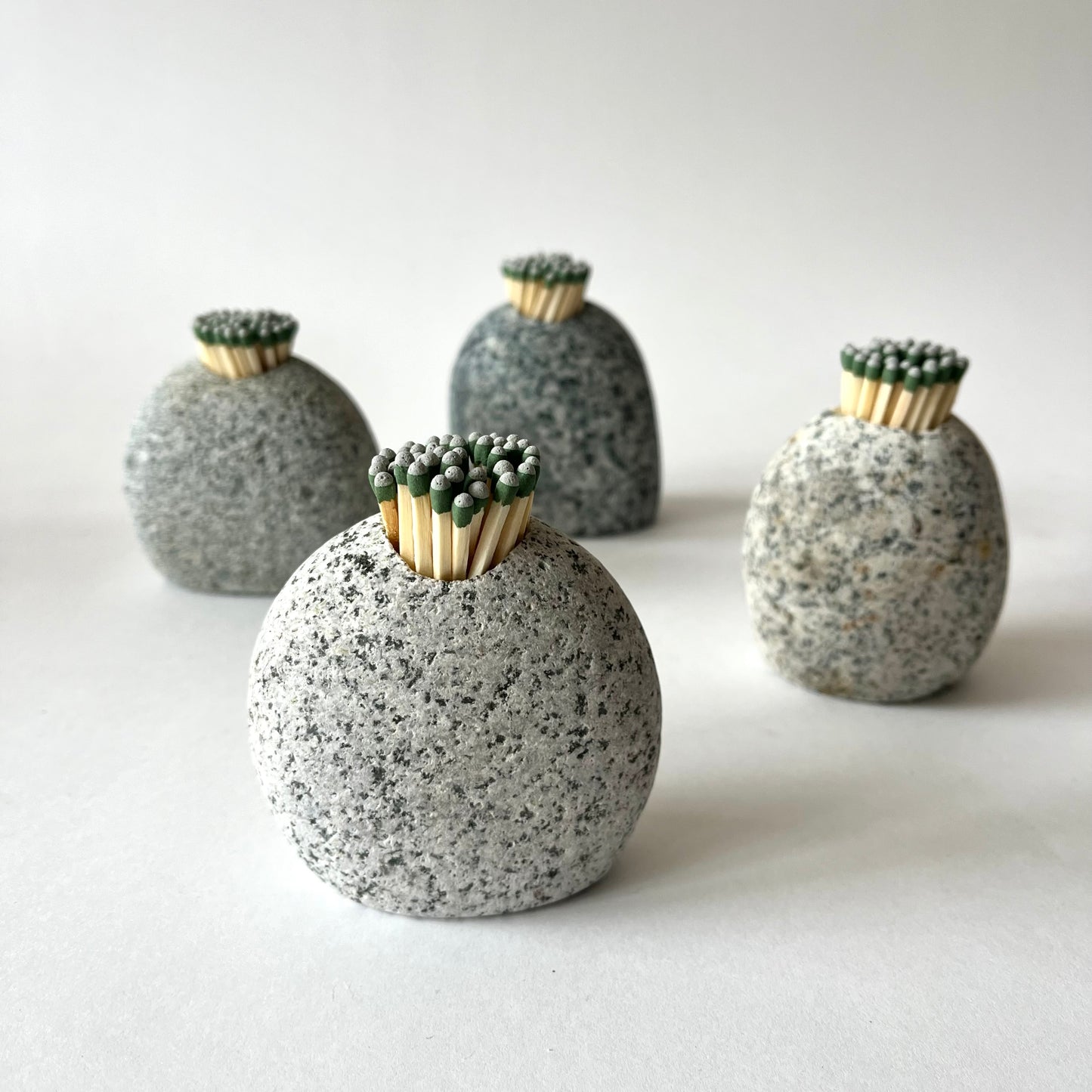 Handcrafted Stone Match Holder
