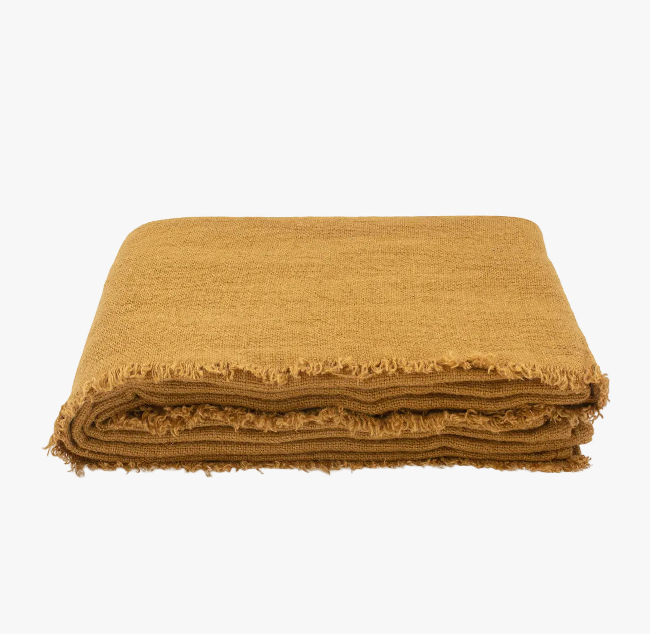 French Linen Throw, Honey