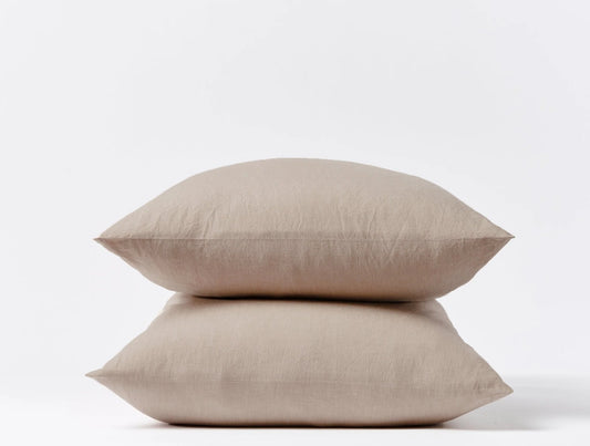 Organic Crinkled Percale Pillowcase Set