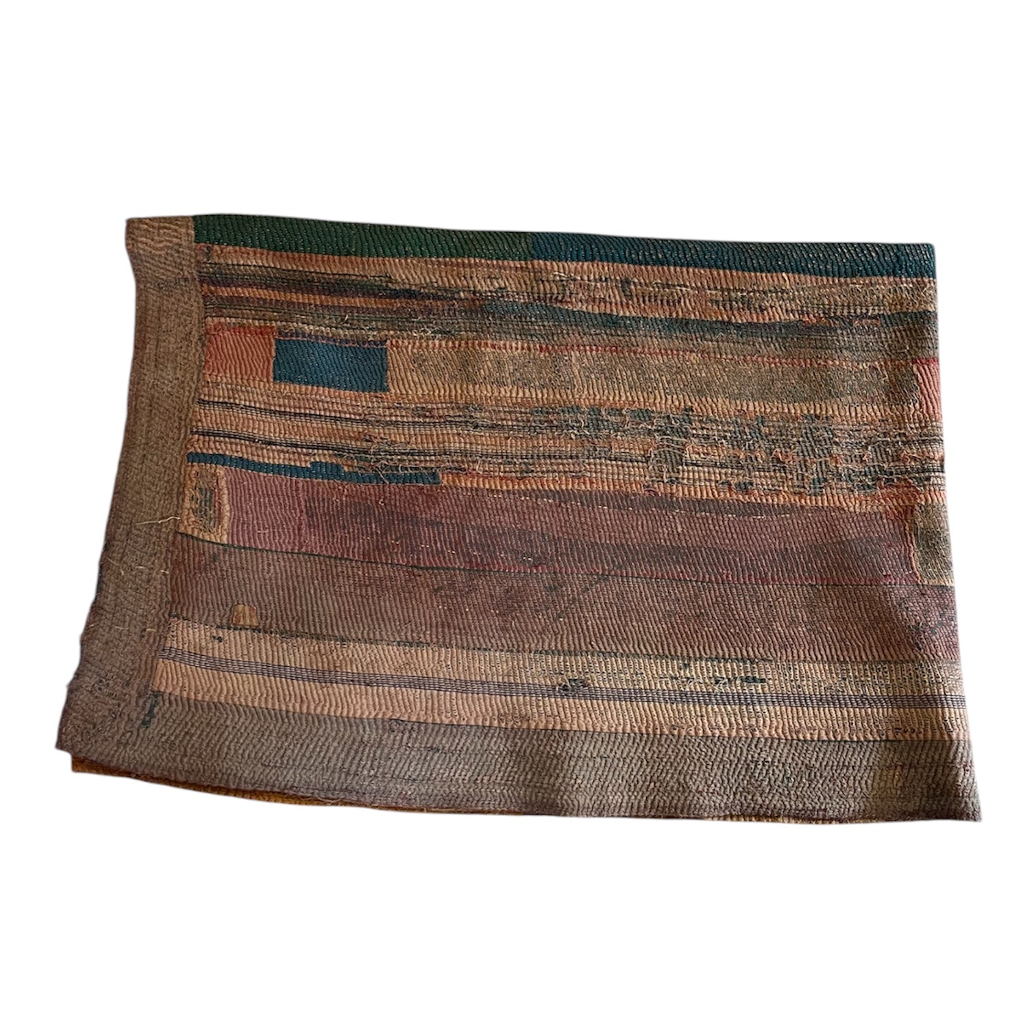 Vintage Textile Kantha Quilt 50 x 70