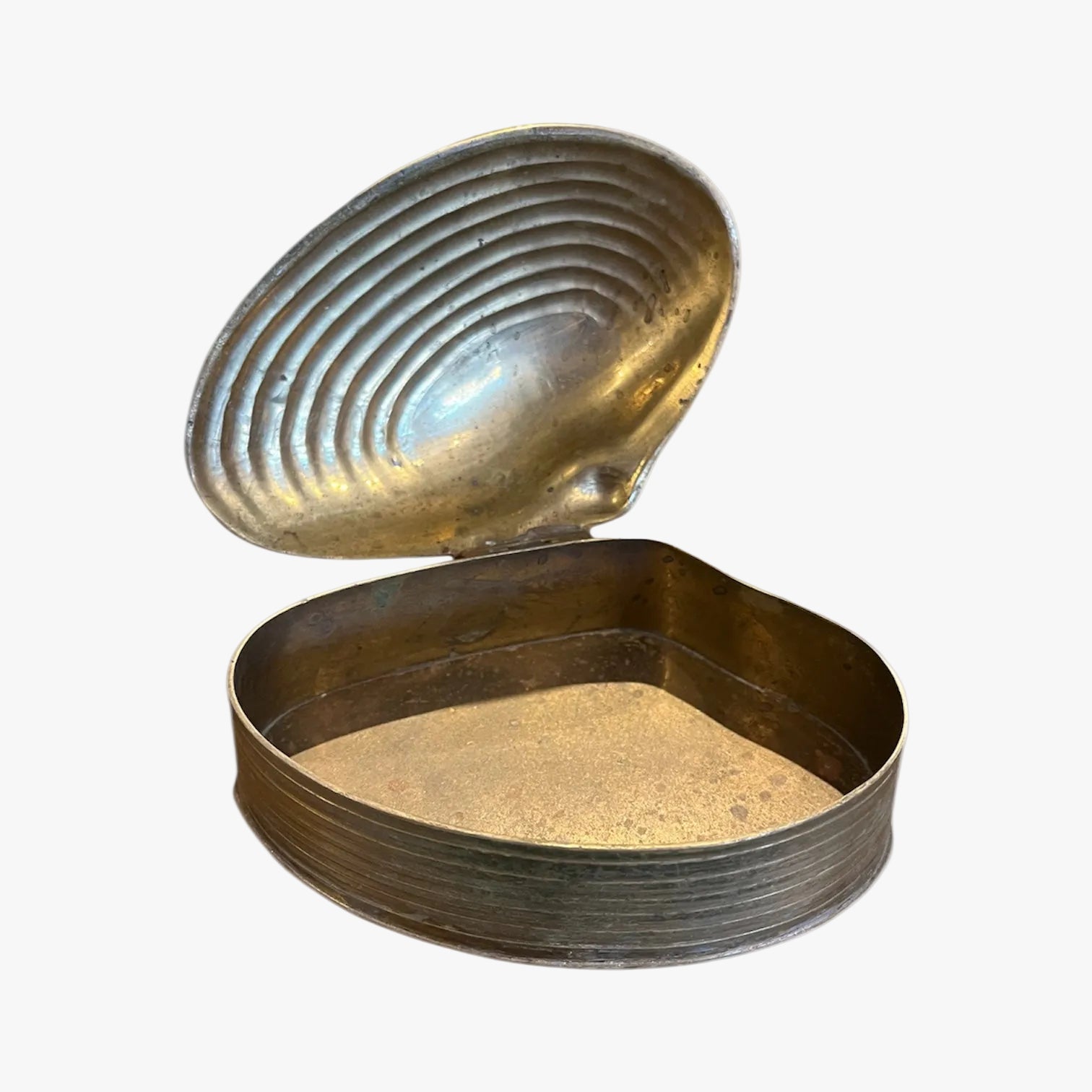 Brass Clam Shell Box