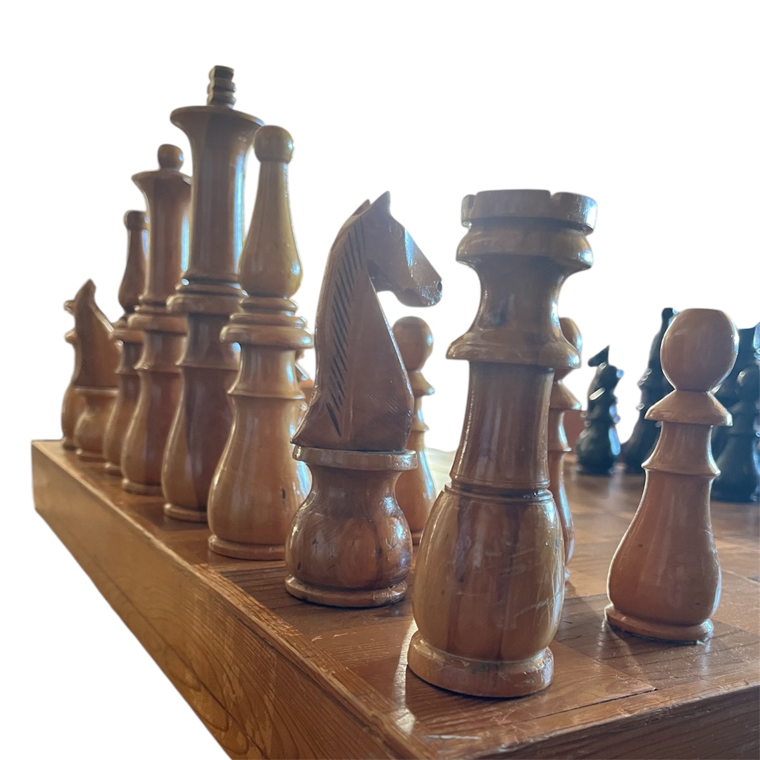 Large Folding Chess Set with Pieces