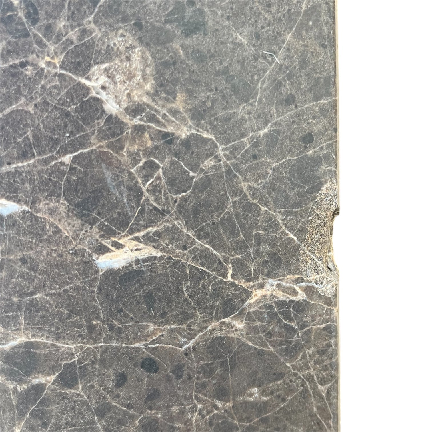 Chocolate Emberador Tri Side Table