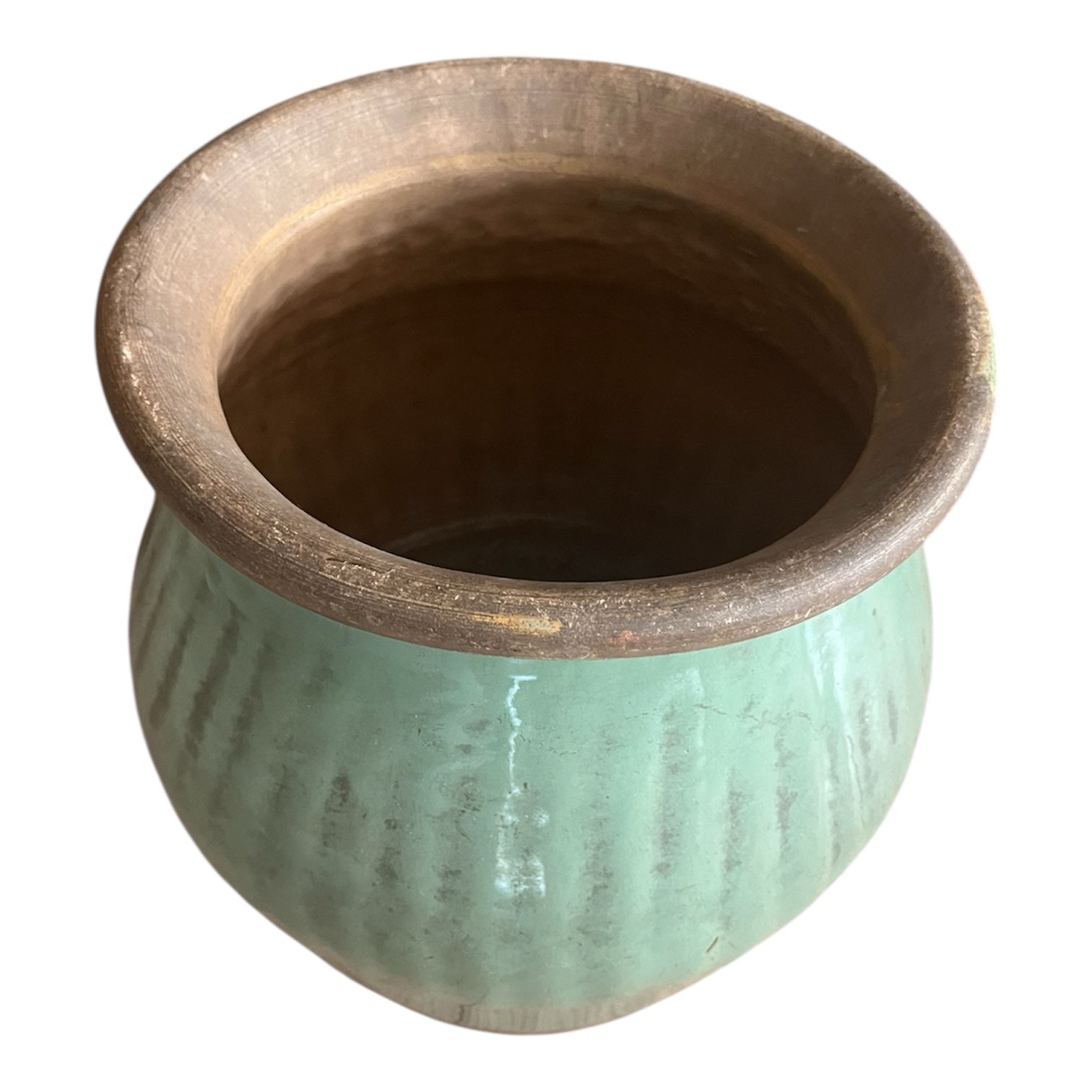Large Turquoise Plant Pot