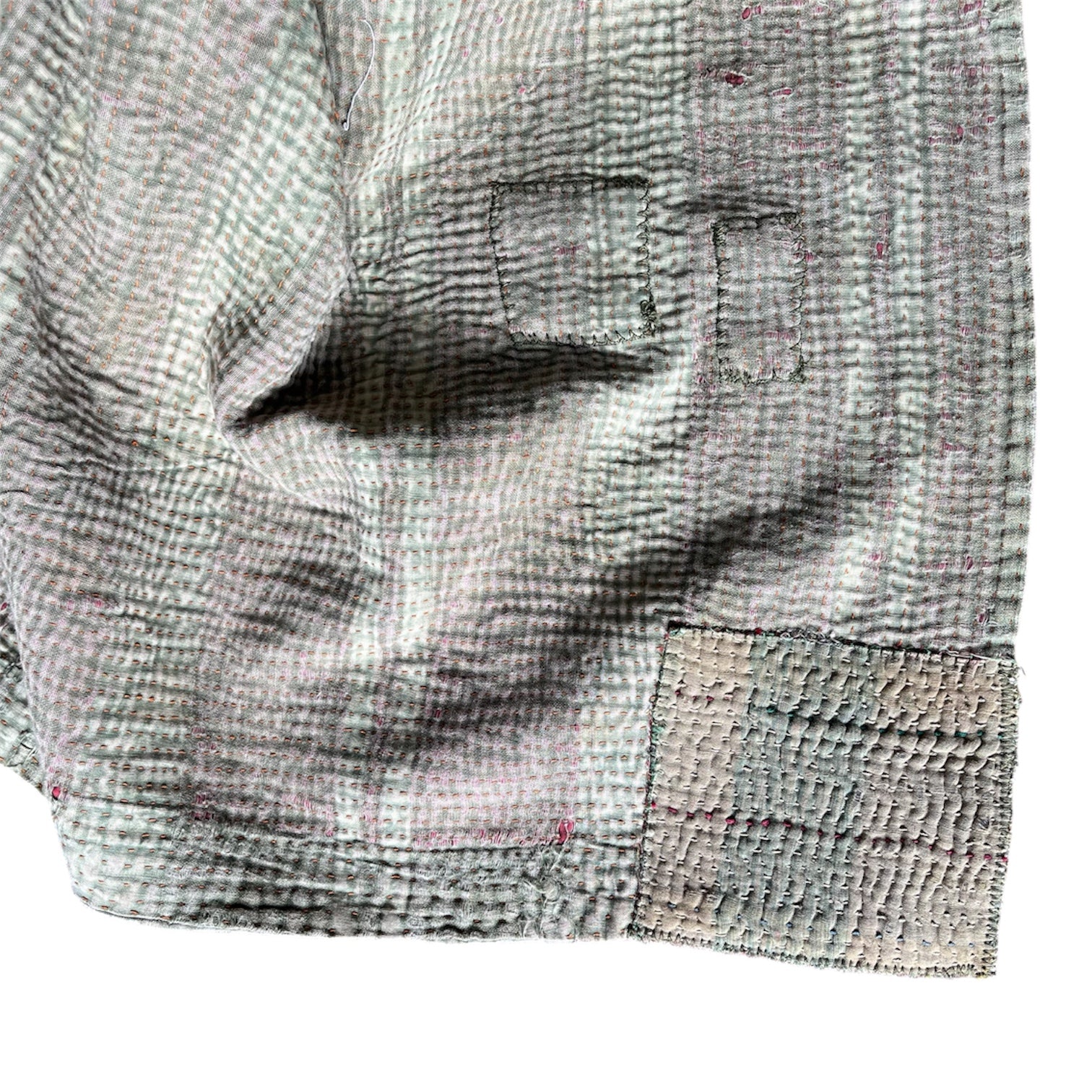 Vintage Kantha Textile Coverlet