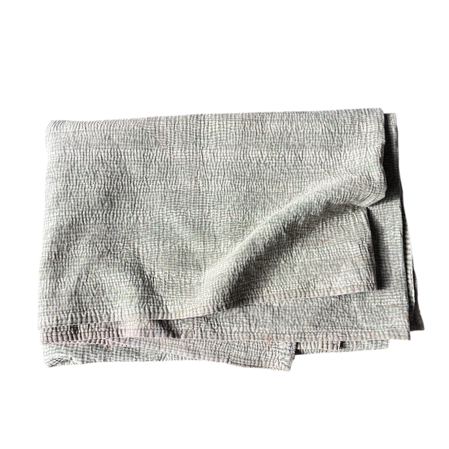 Vintage Kantha Textile Coverlet