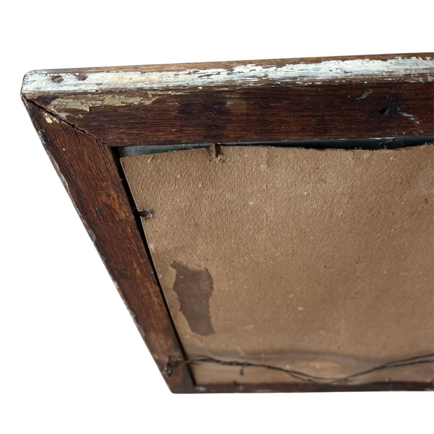 Rustic Oak Antique Glass Mirror